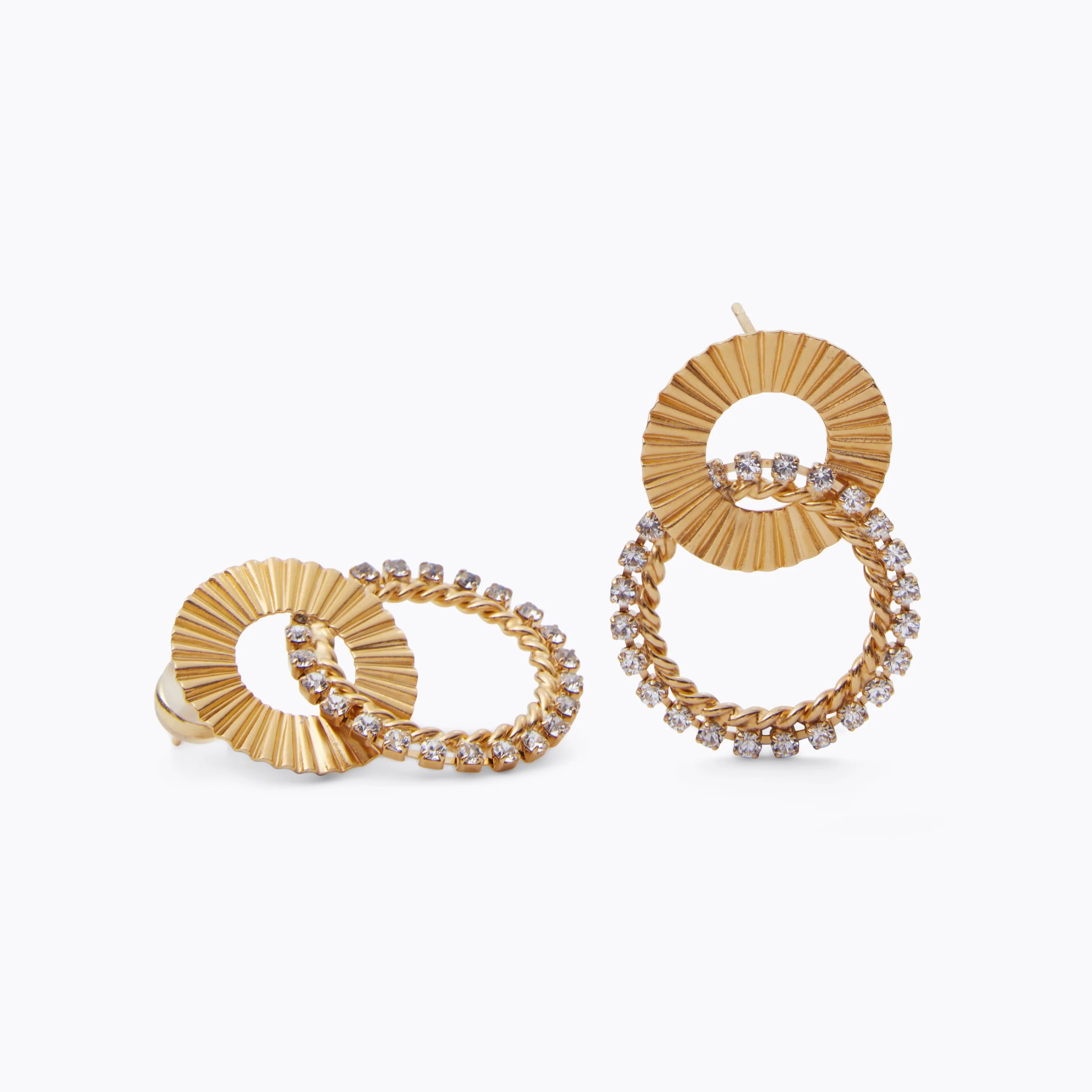 Gold Gianna Crystal Earrings