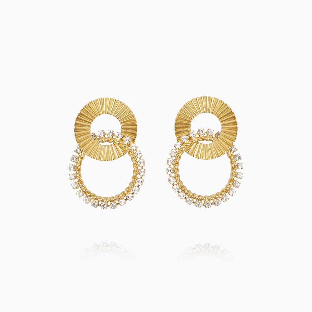 Gold Gianna Crystal Earrings