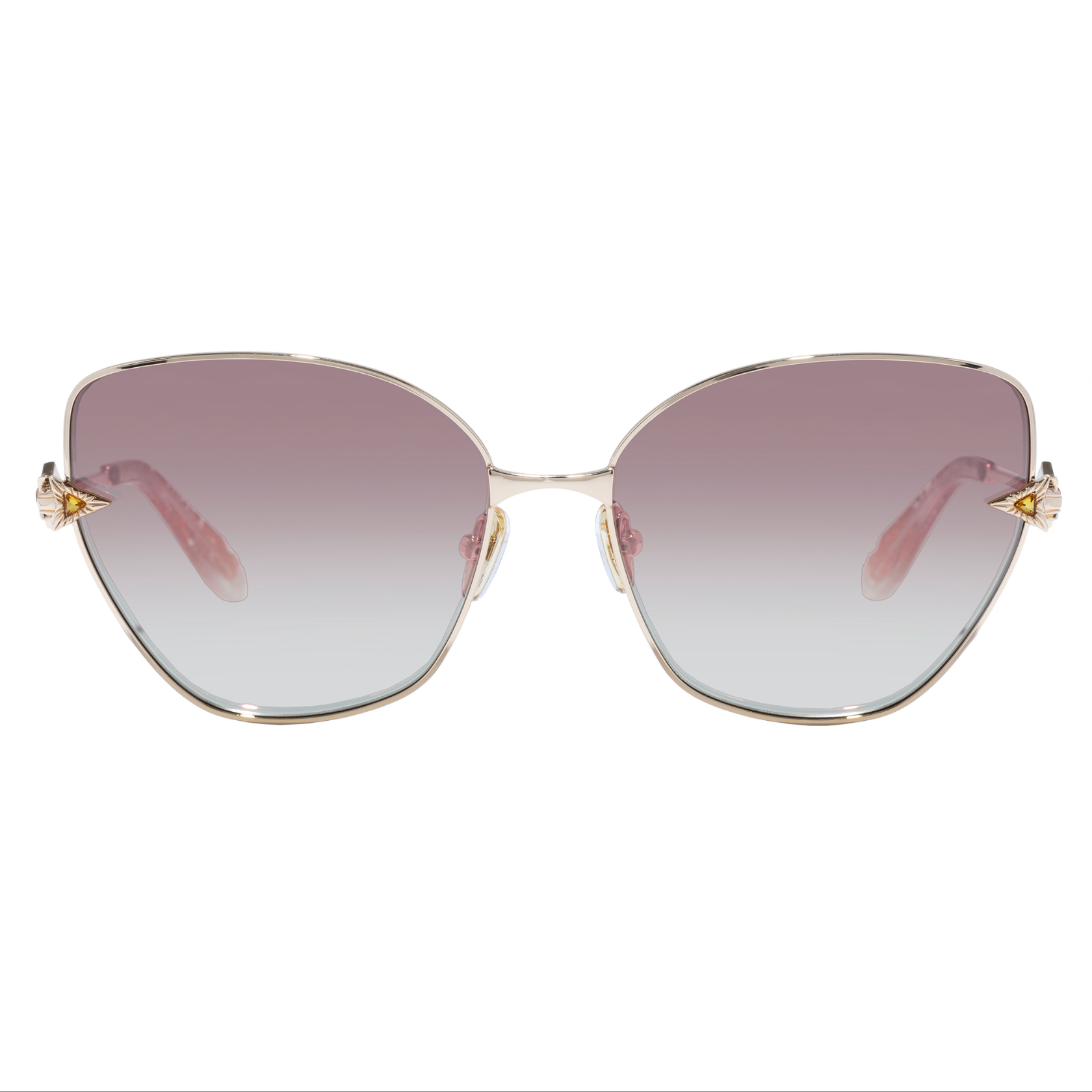 Gold Glitter Desert Reign Sunglasses