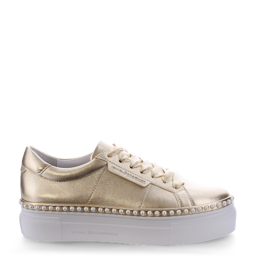 Gold Nano Pearl Platform Sneakers