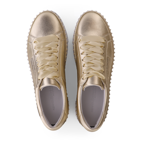 Gold Nano Pearl Platform Sneakers