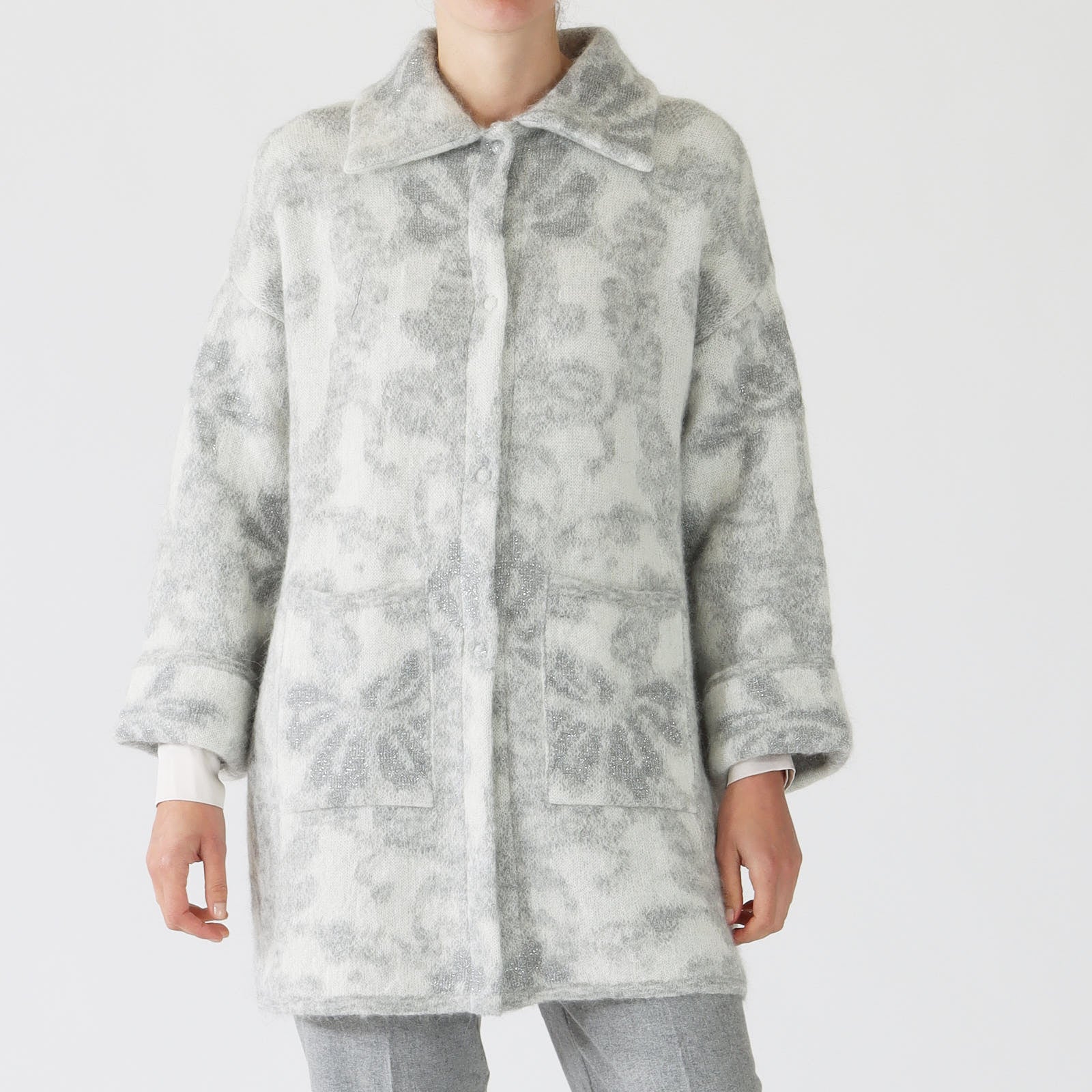 Granito Soft Patterned Knit Coat