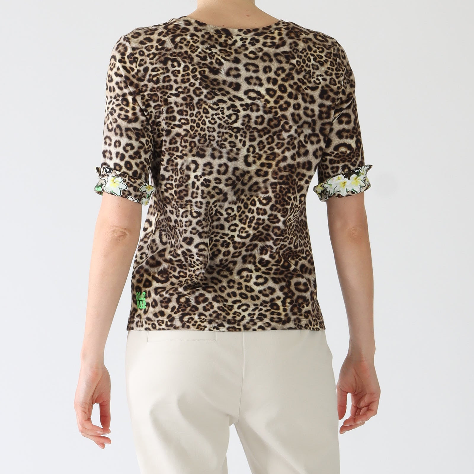 Granola Lenny Print Stretch Cotton Top