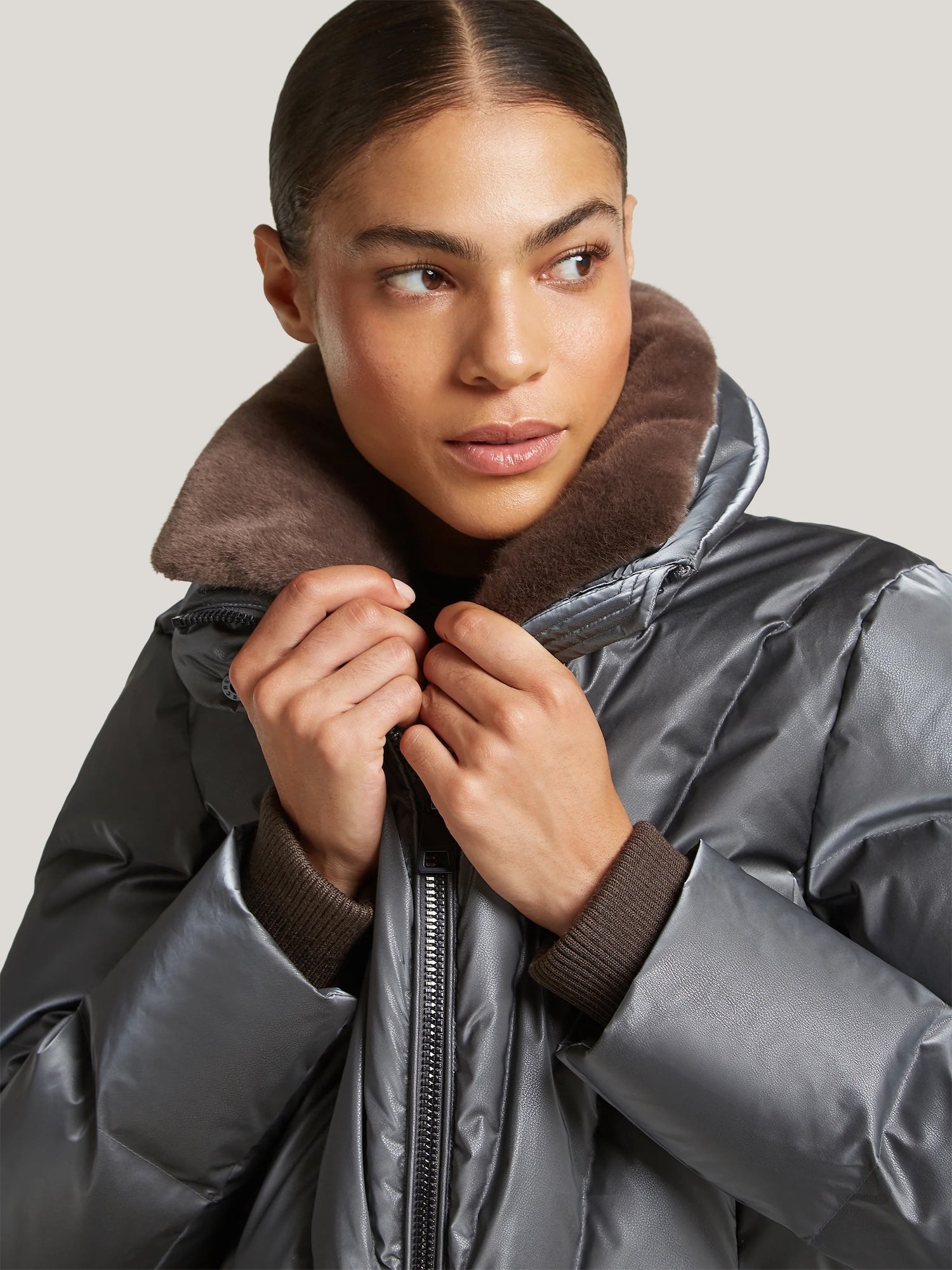 Grey Moon Isolde Down Quilted Coat