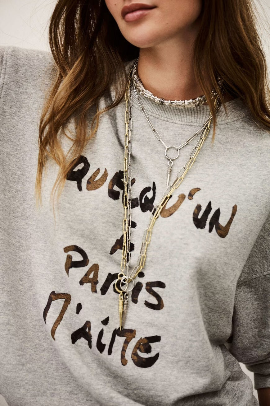 Grischine Brice Slogan Sweatshirt