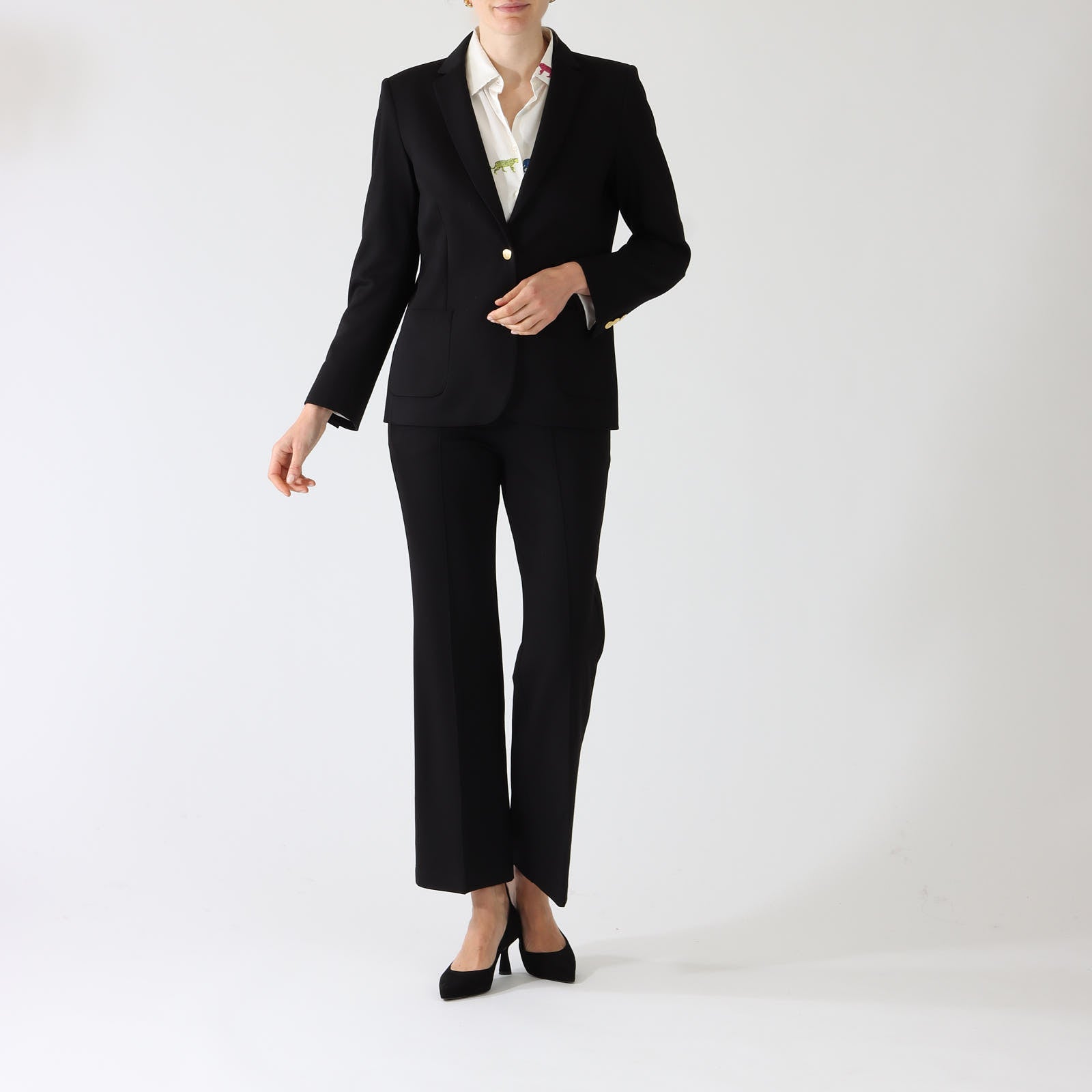 Harlow Black Embellished Back Blazer