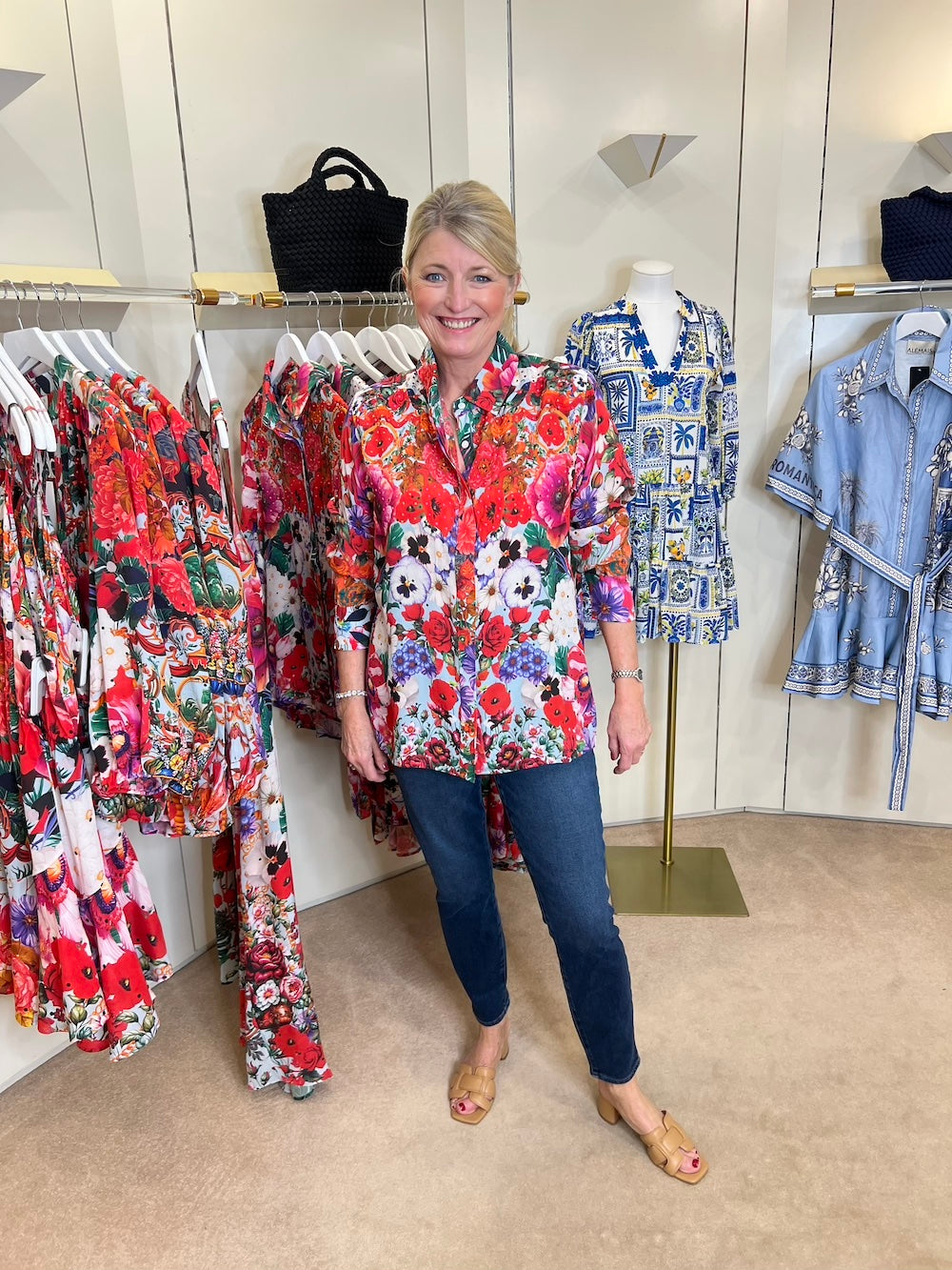 Multicoloured Anaya Tussie Mussie Silk Shirt