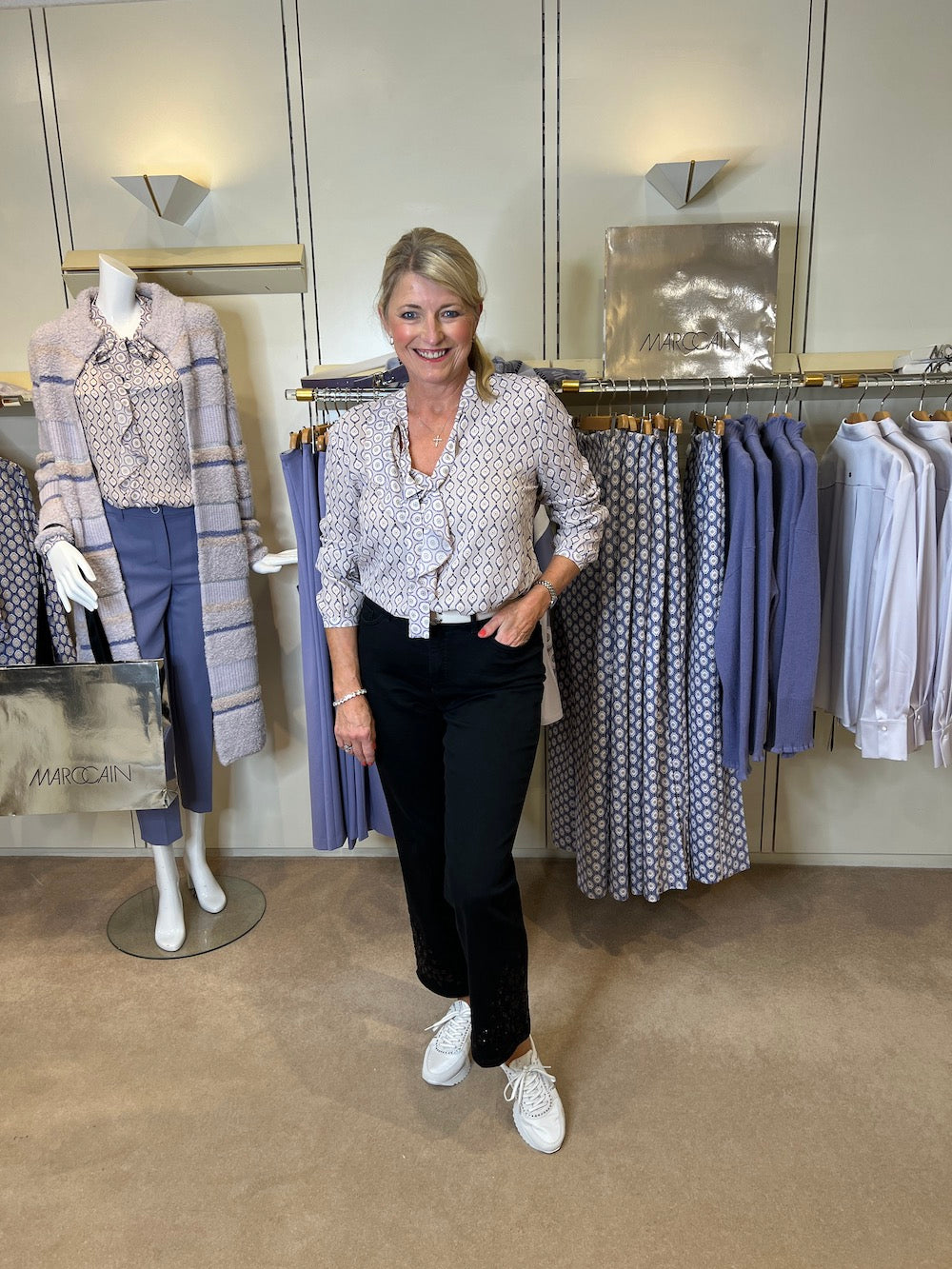 Black Forli Jeans With Embellished Hems