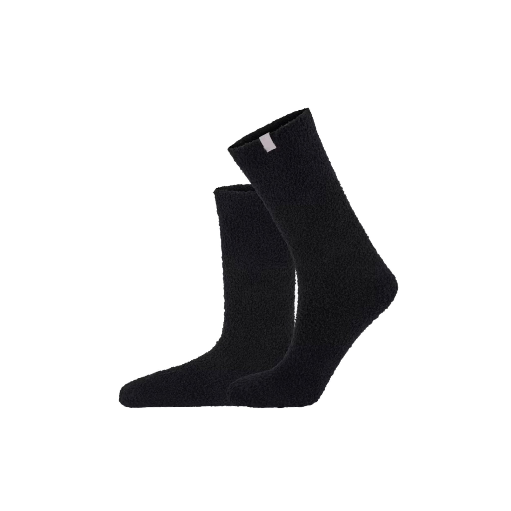 Black Tilda Fluffy Socks