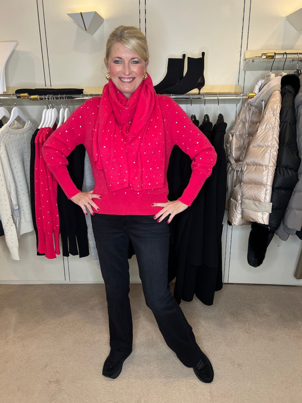 Poppy Crystal Cashmere Wrap