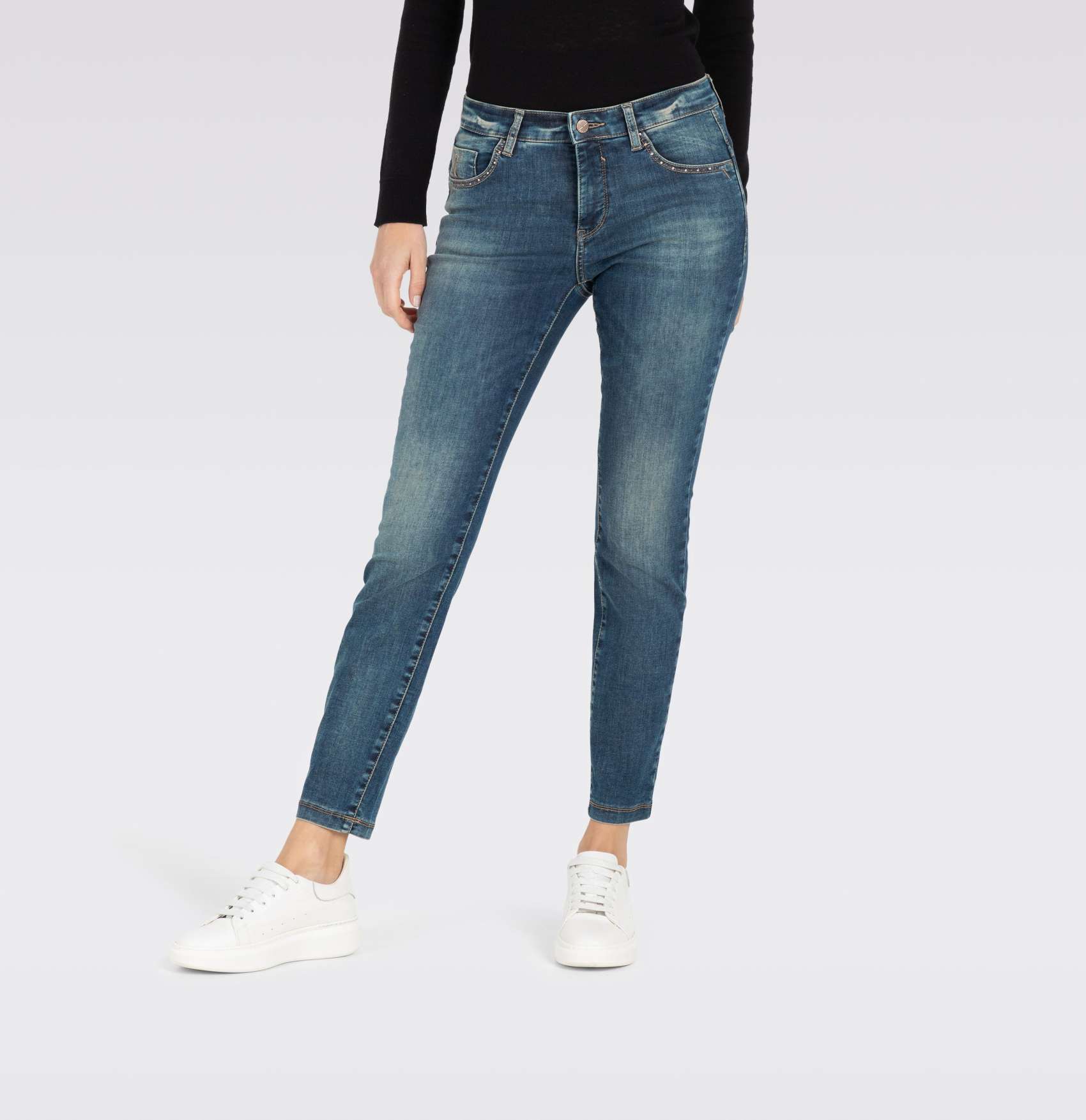 Indigo Blue Wash Dream Slim Glam Jeans