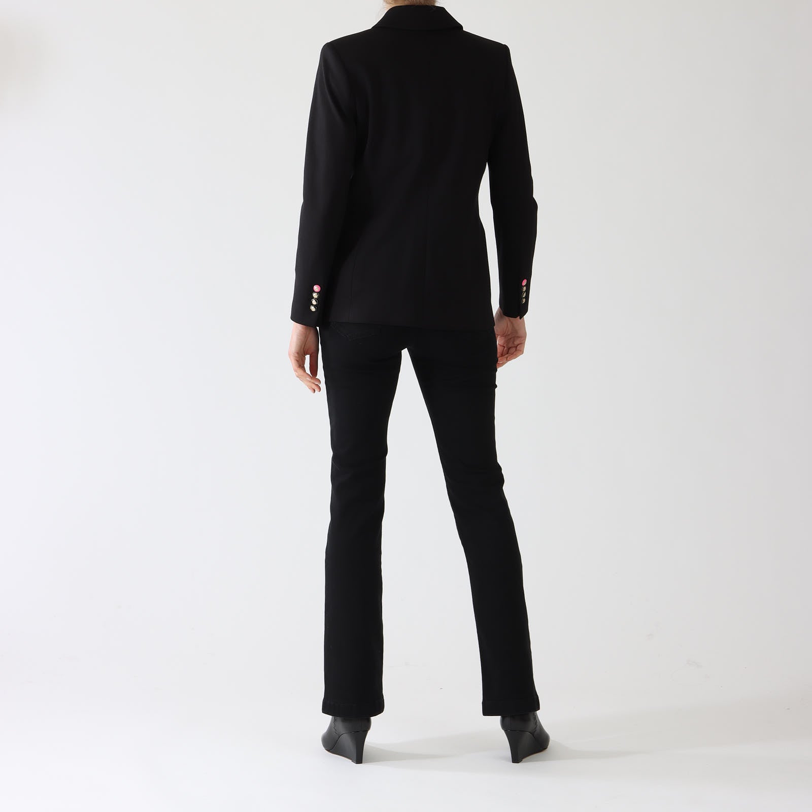 Ingrid Black Jersey Blazer