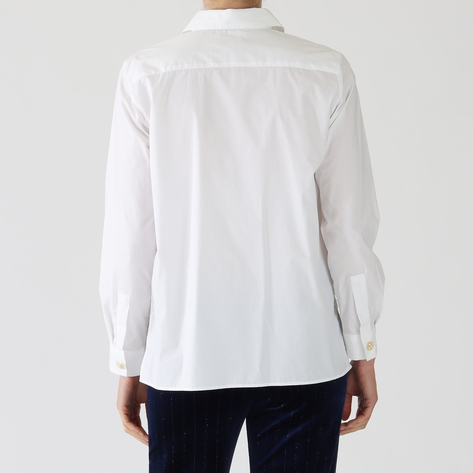 Irina White Poplin Cotton Shirt