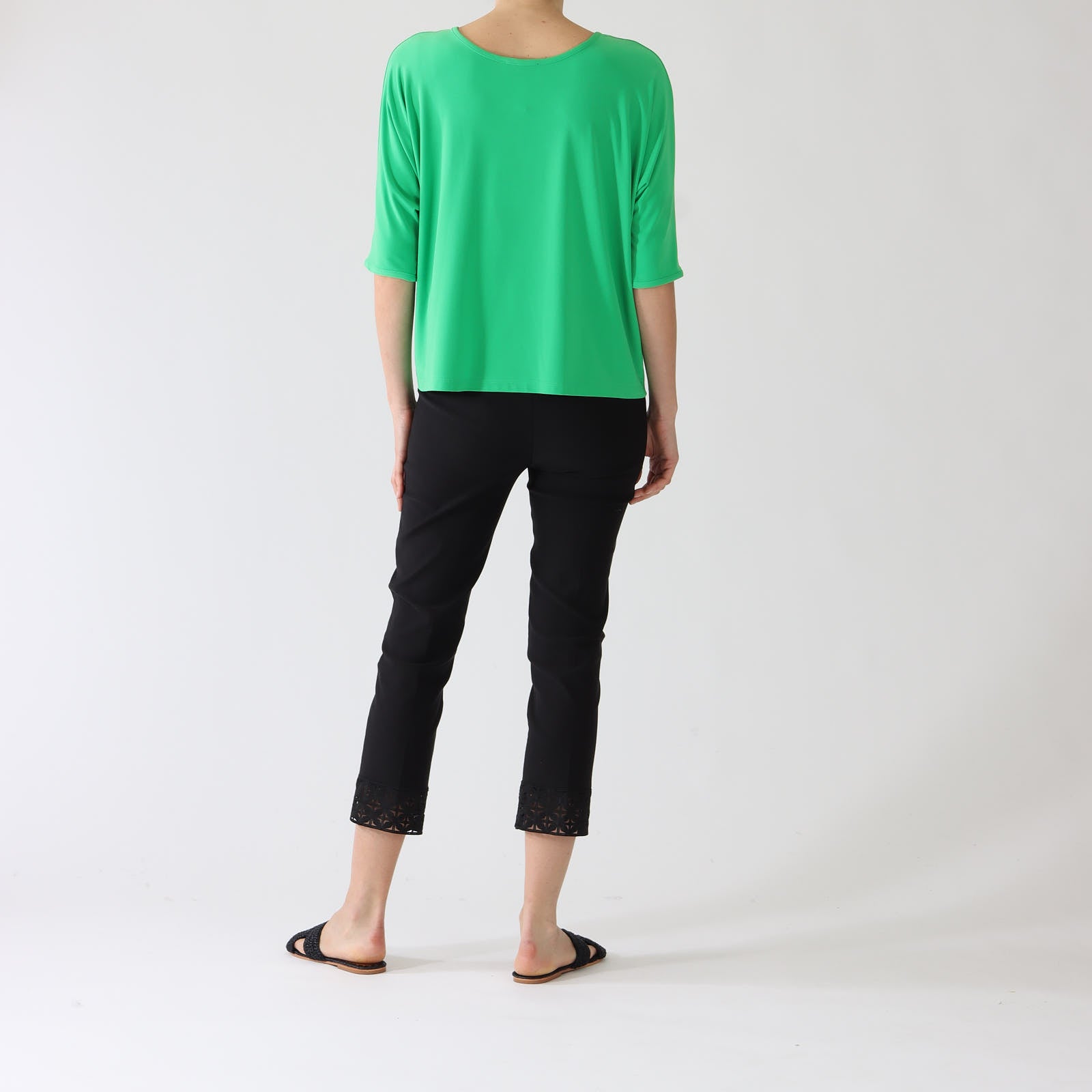 Island Green Relaxed V-Neck Top