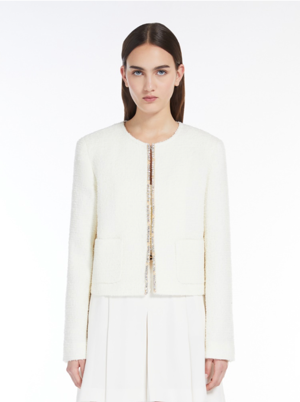 Ivory Onirica Bouclé Jacket