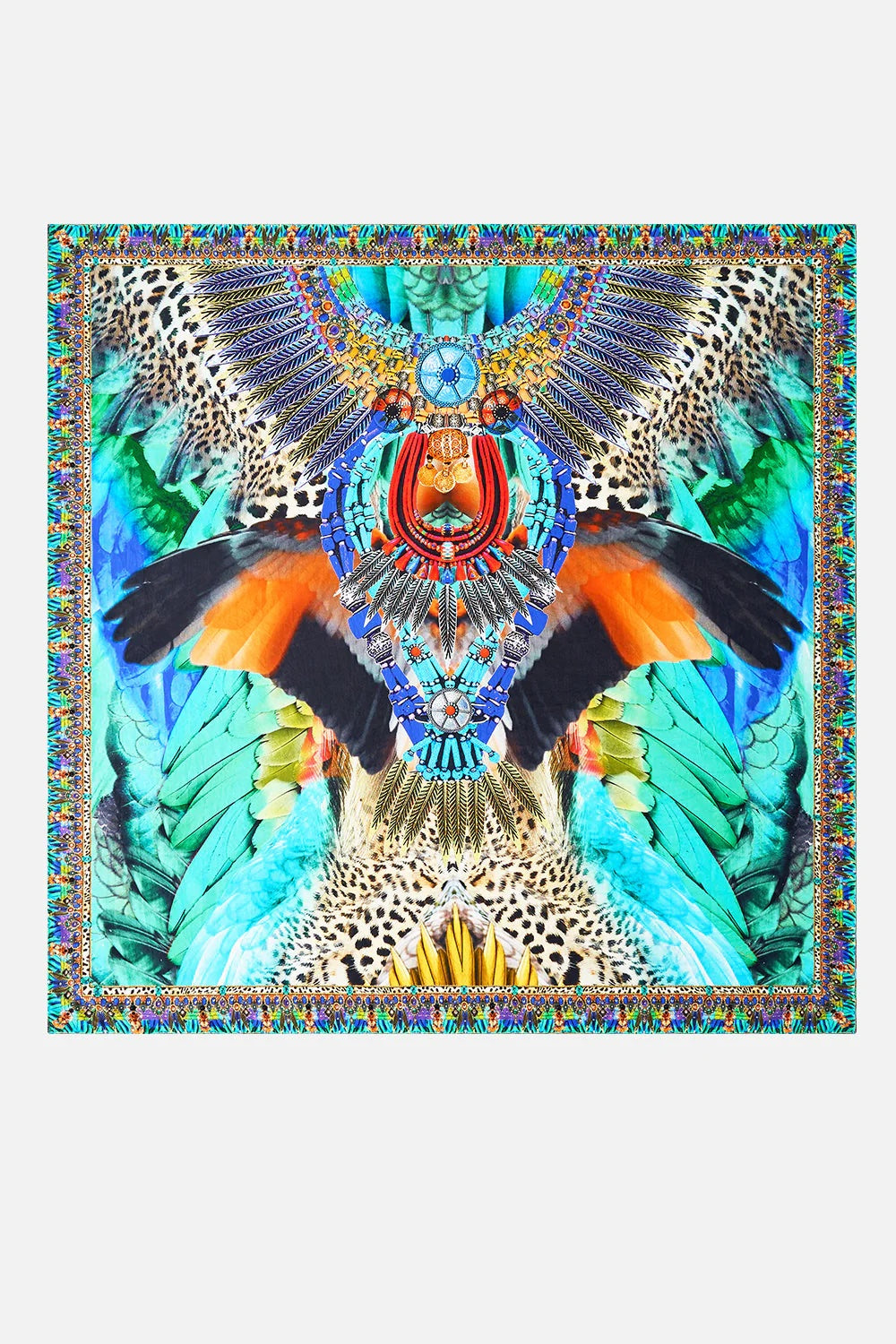 JungleFlightLargeCrystalSilkSquareScarf_JungleFlightJungflht_1