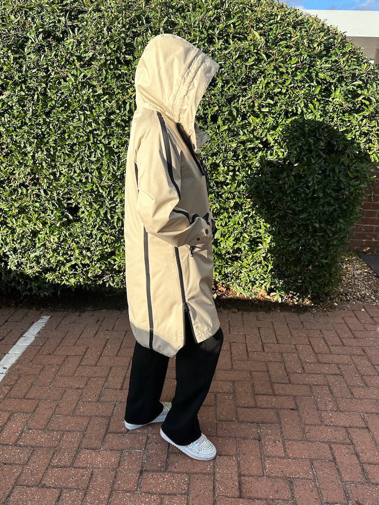 Karmen Linen Lightweight Hooded Coat