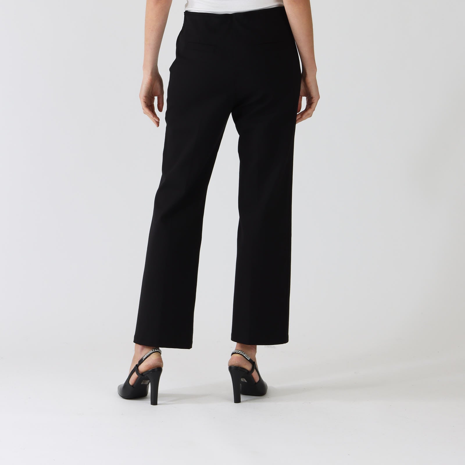 Lidia Black Sequin Embroidered Pants