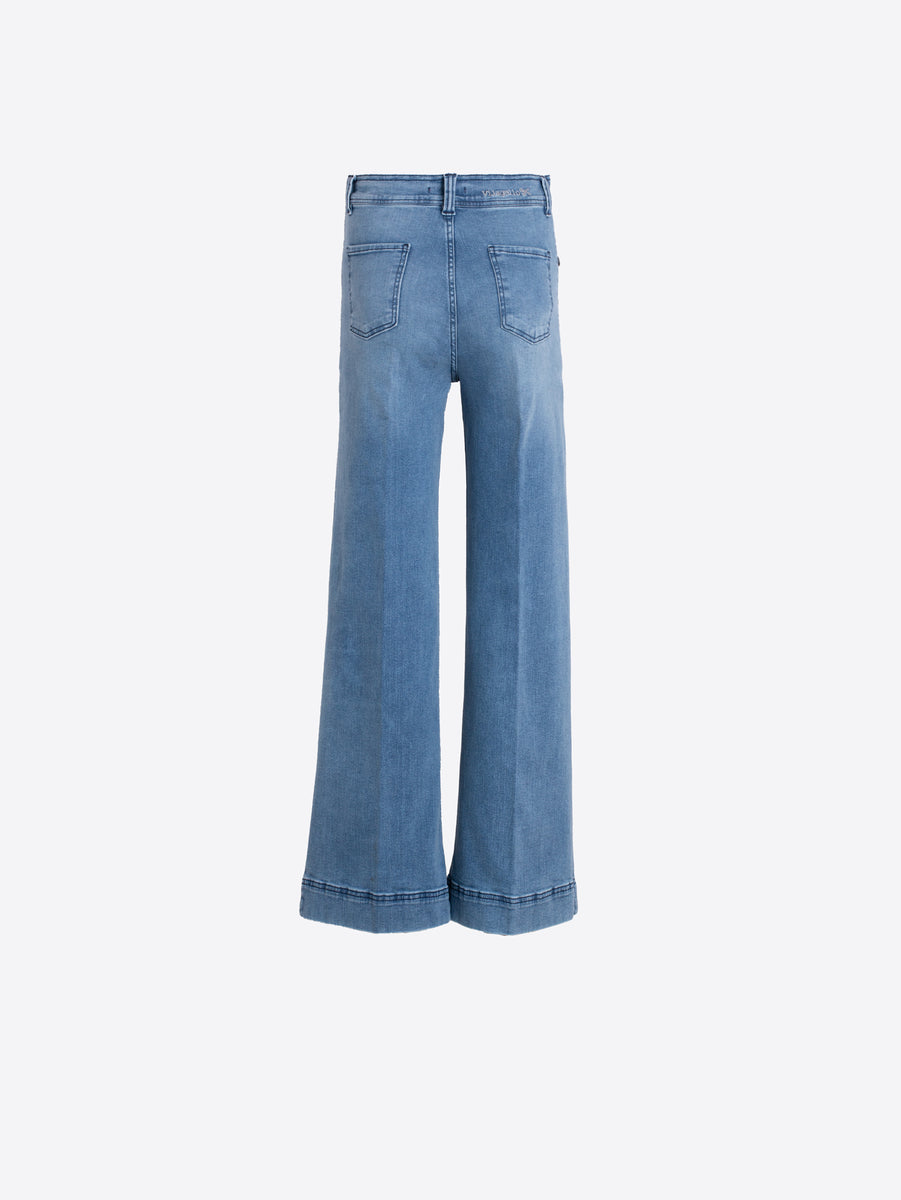 Light Blue Denim Noa Wide Leg Jeans – Angela Beer | The ultimate ladies ...