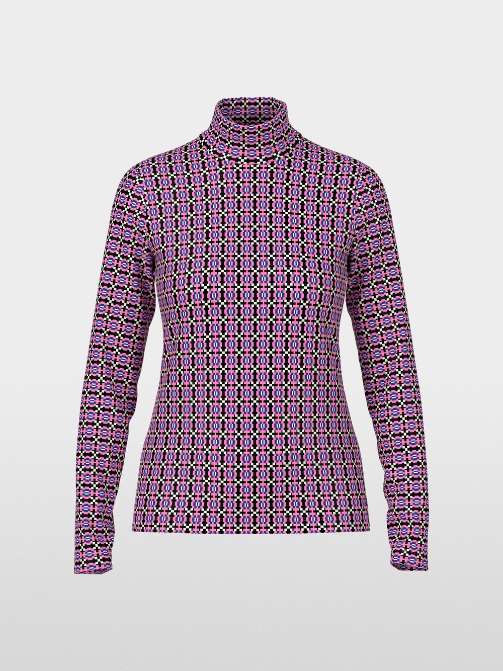 Lip Gloss Knitjag Print Polo Top