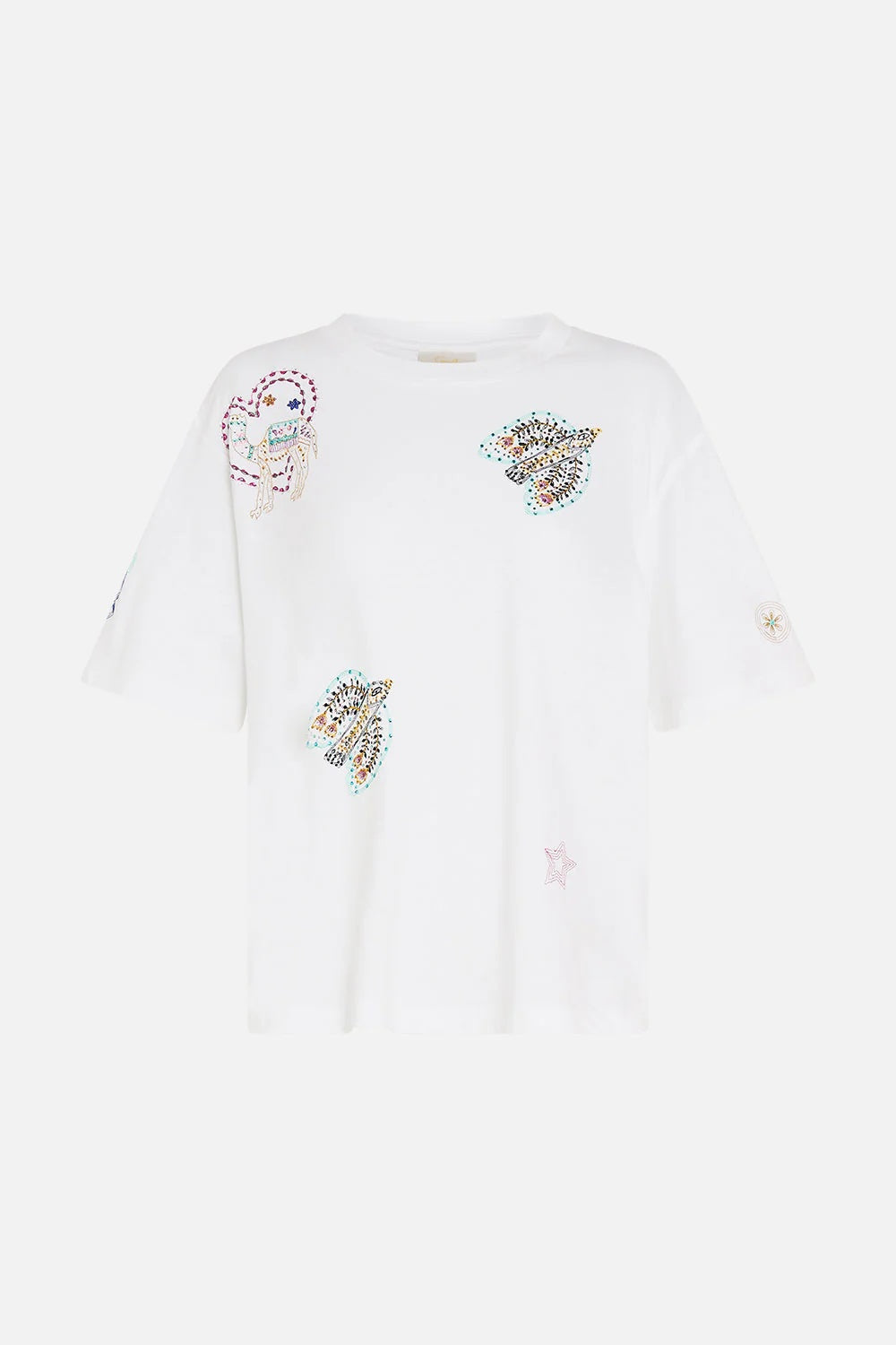 Living In Colour Embroidered T-Shirt