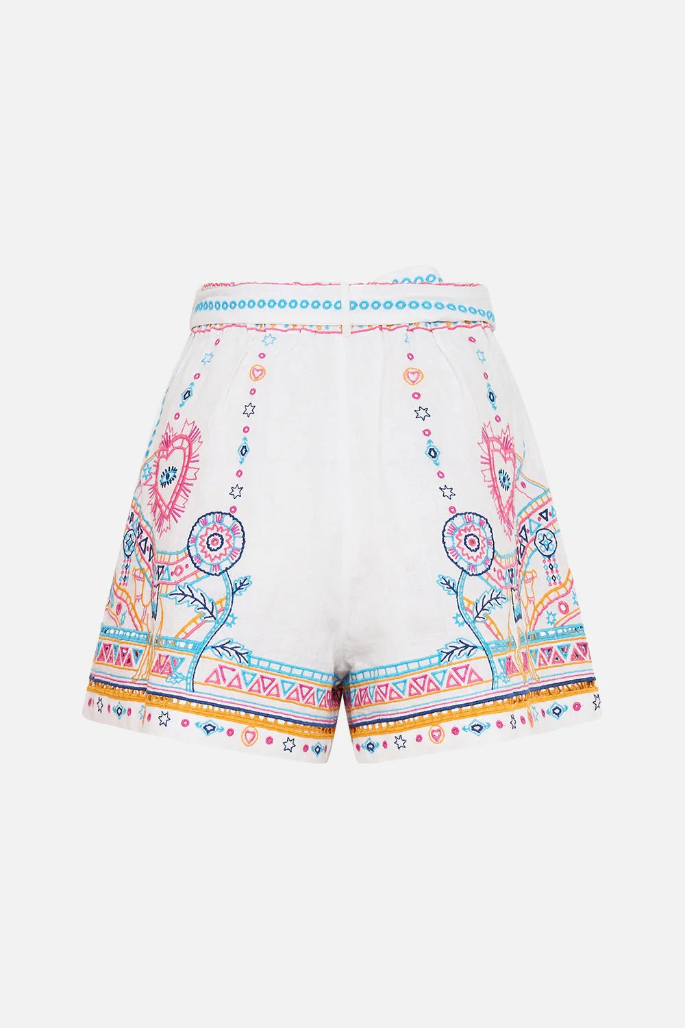 Living In Colour Tie Belt Shorts