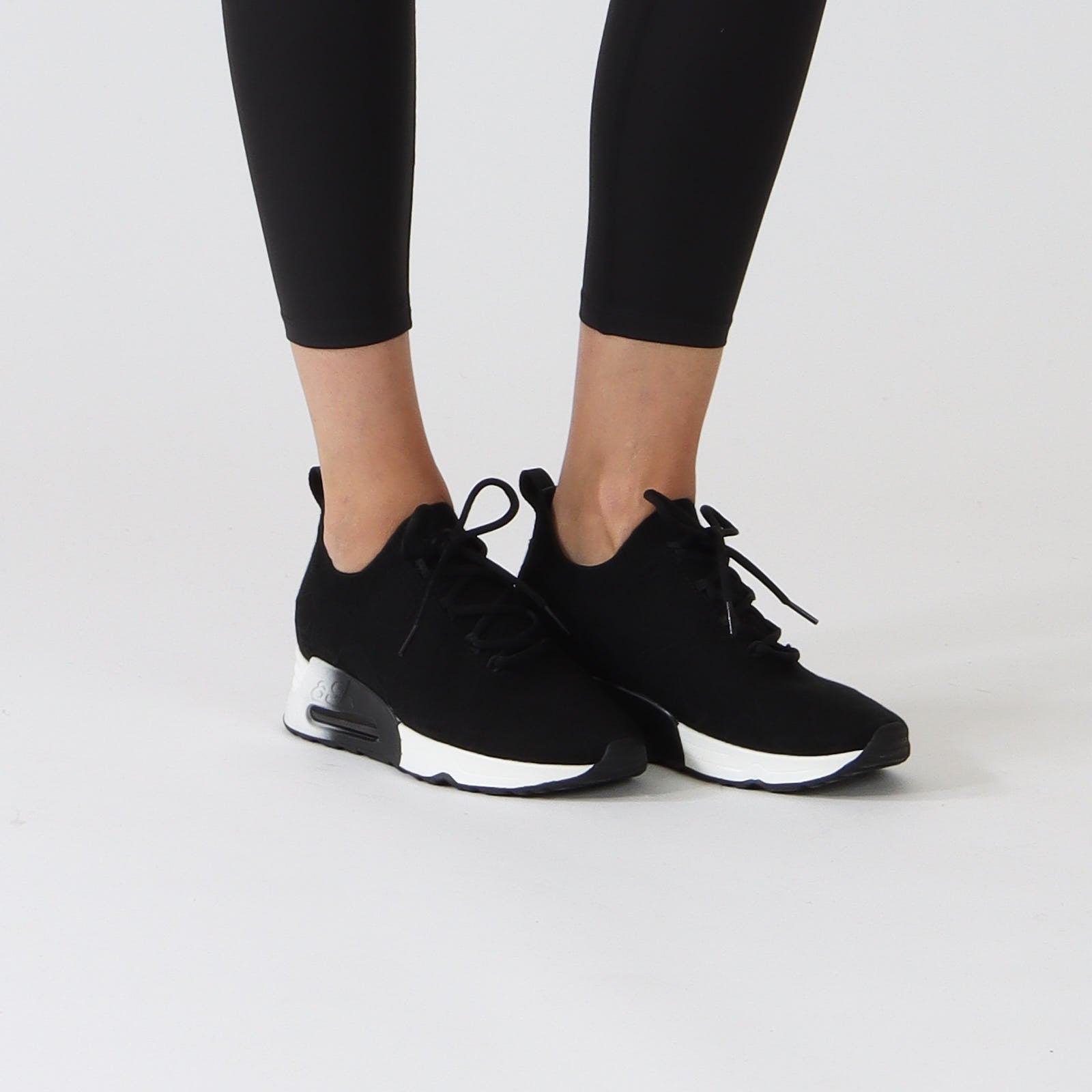 Lucky Star Black Knit Sneakers