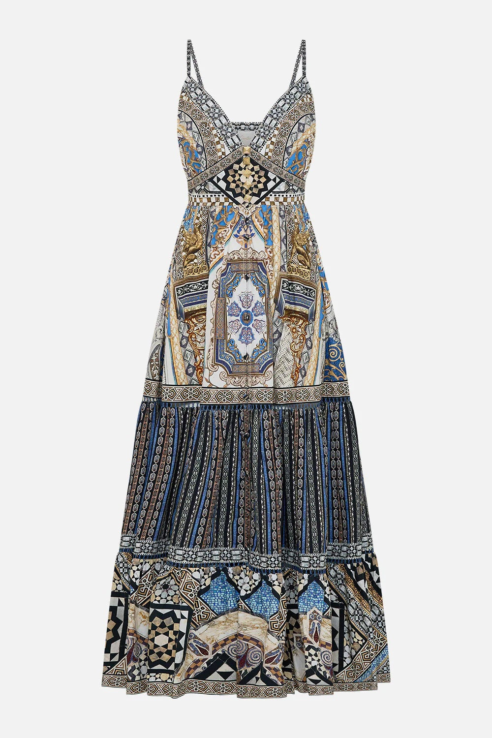 Make Me Your Mosaic Tiered Bodice Dress