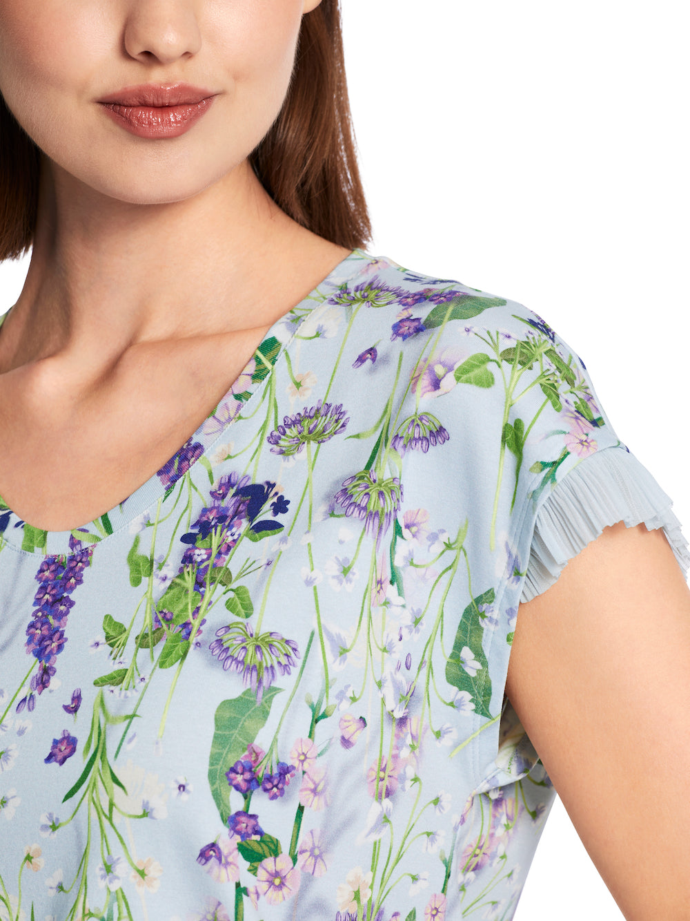 Soft Summer Sky Fioretti Floral Print T-Shirt