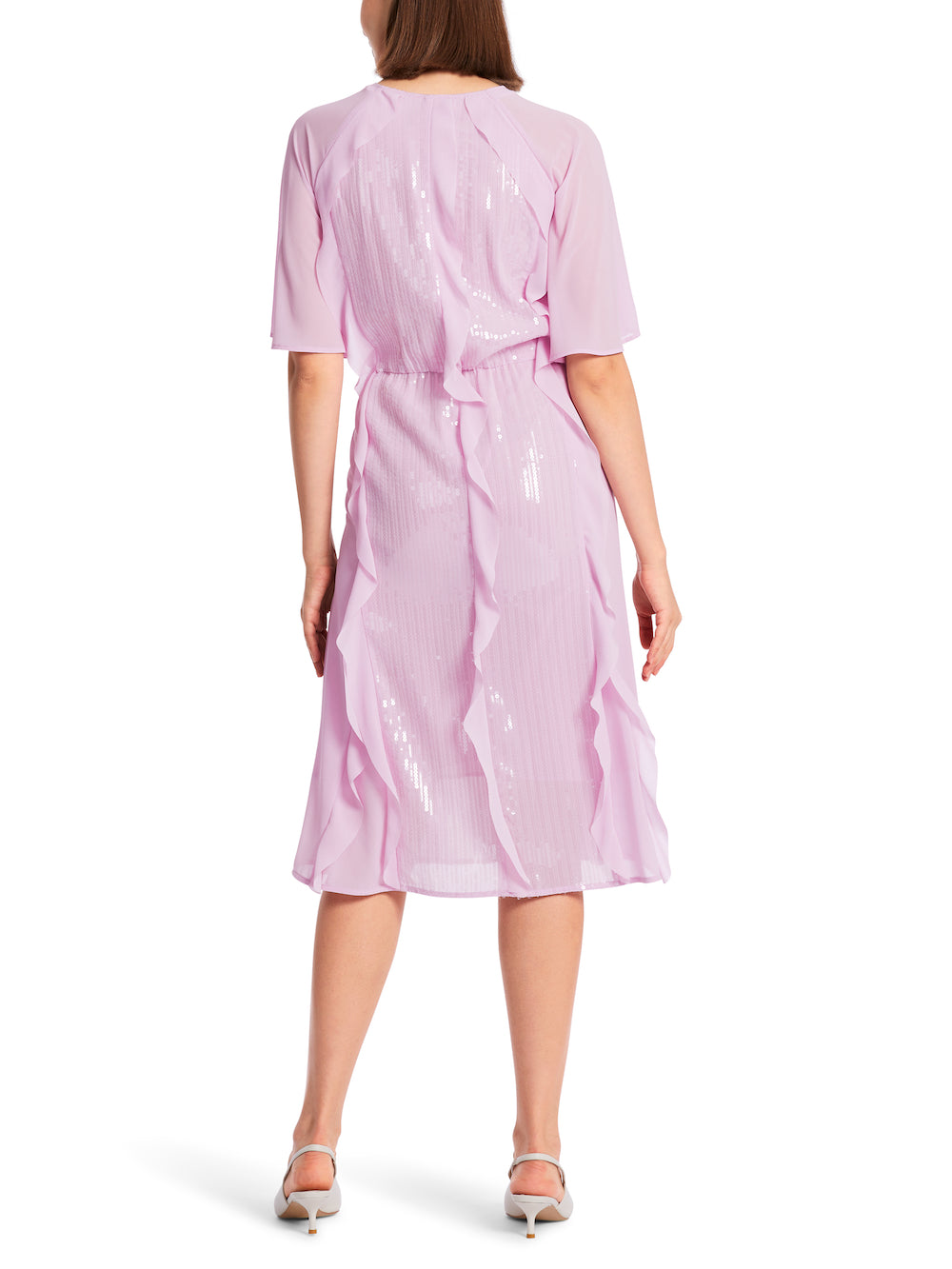 Pink Lavender Sequin Frill Dress