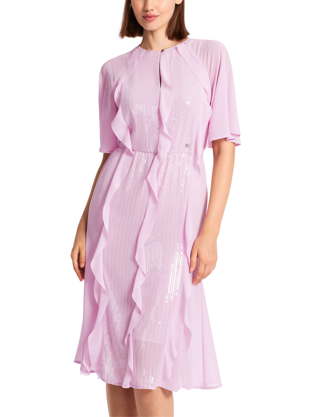 Pink Lavender Sequin Frill Dress