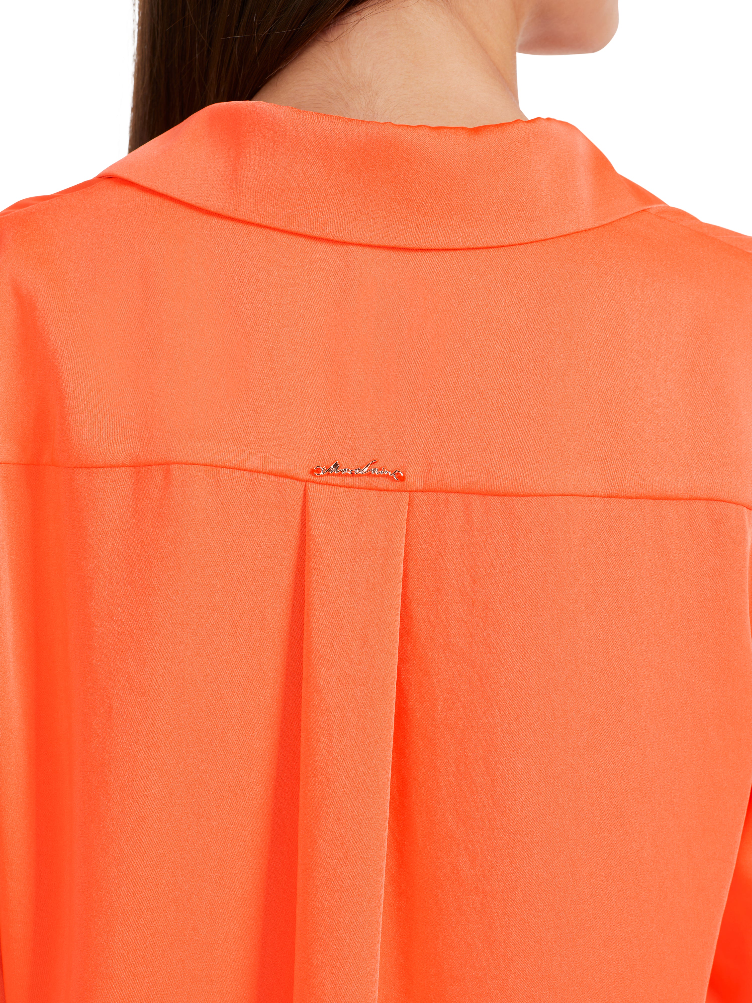 Bright Coral Buttoned Blouse