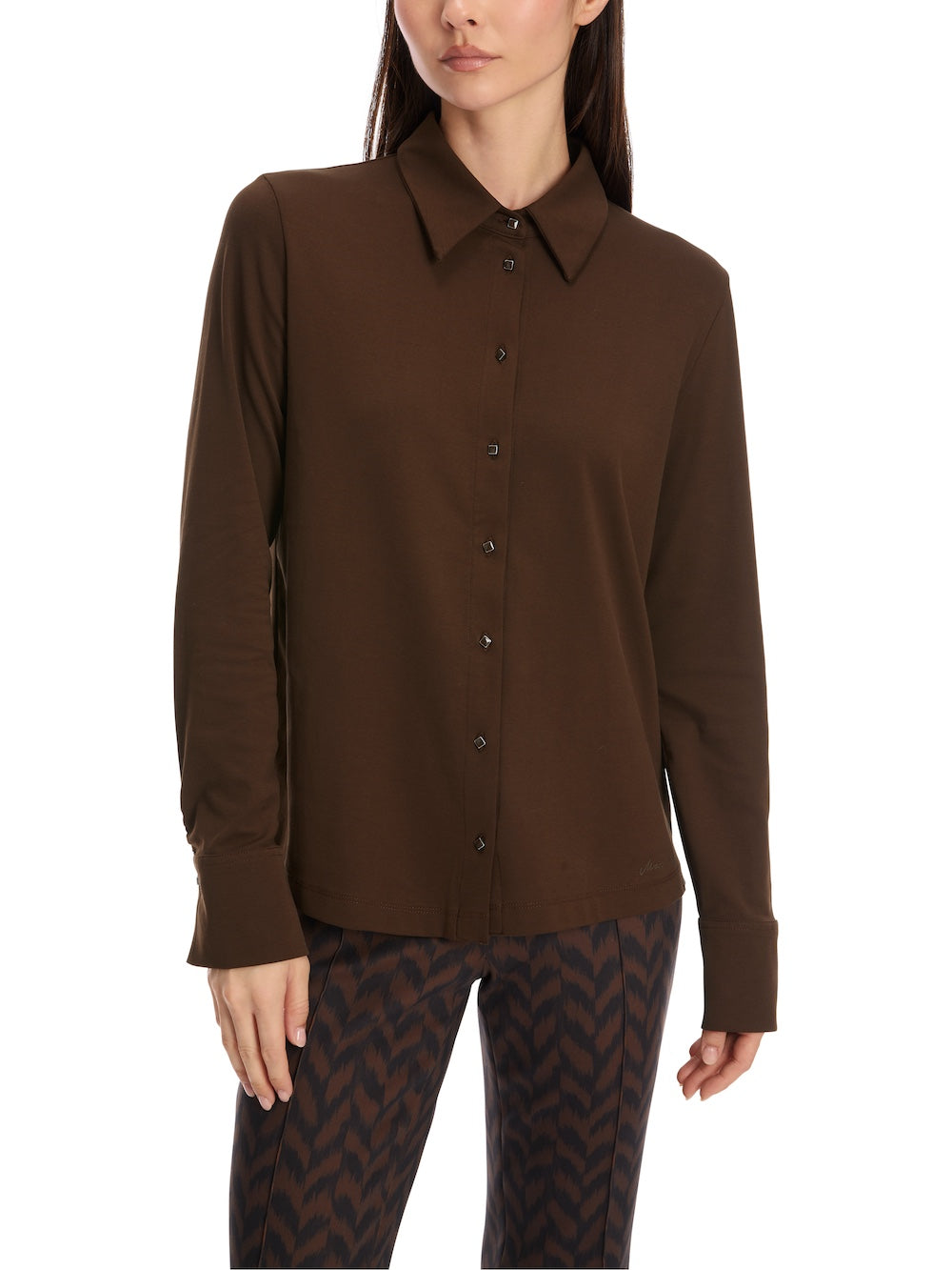 Deep Wood Slim Jersey Shirt