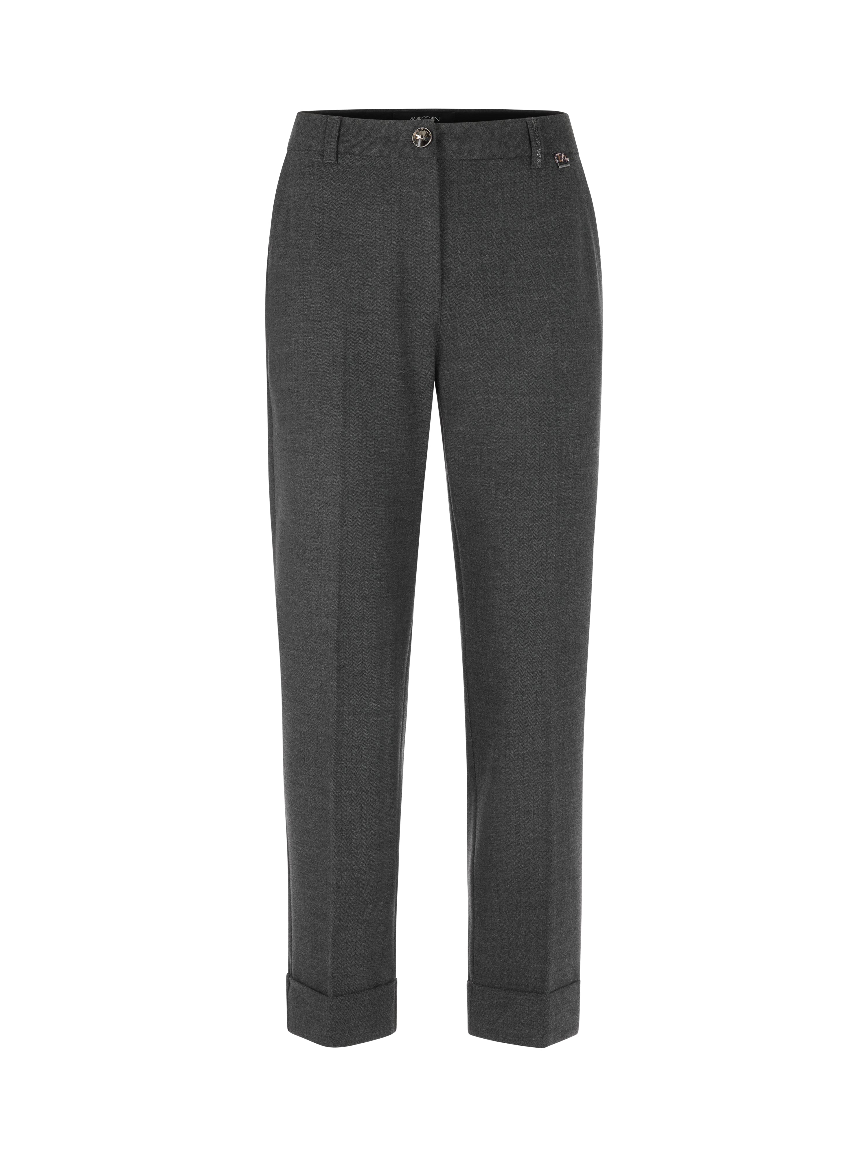 Anthrazit Franca Tailored Turn-Up Pants