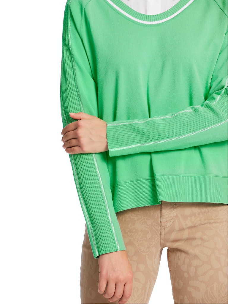Neon Green Fine Knit Sweater