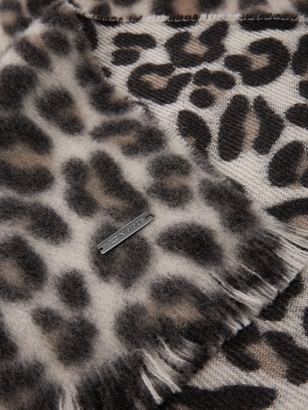 Soft Moon Rock Lee Big Leopard Print Scarf