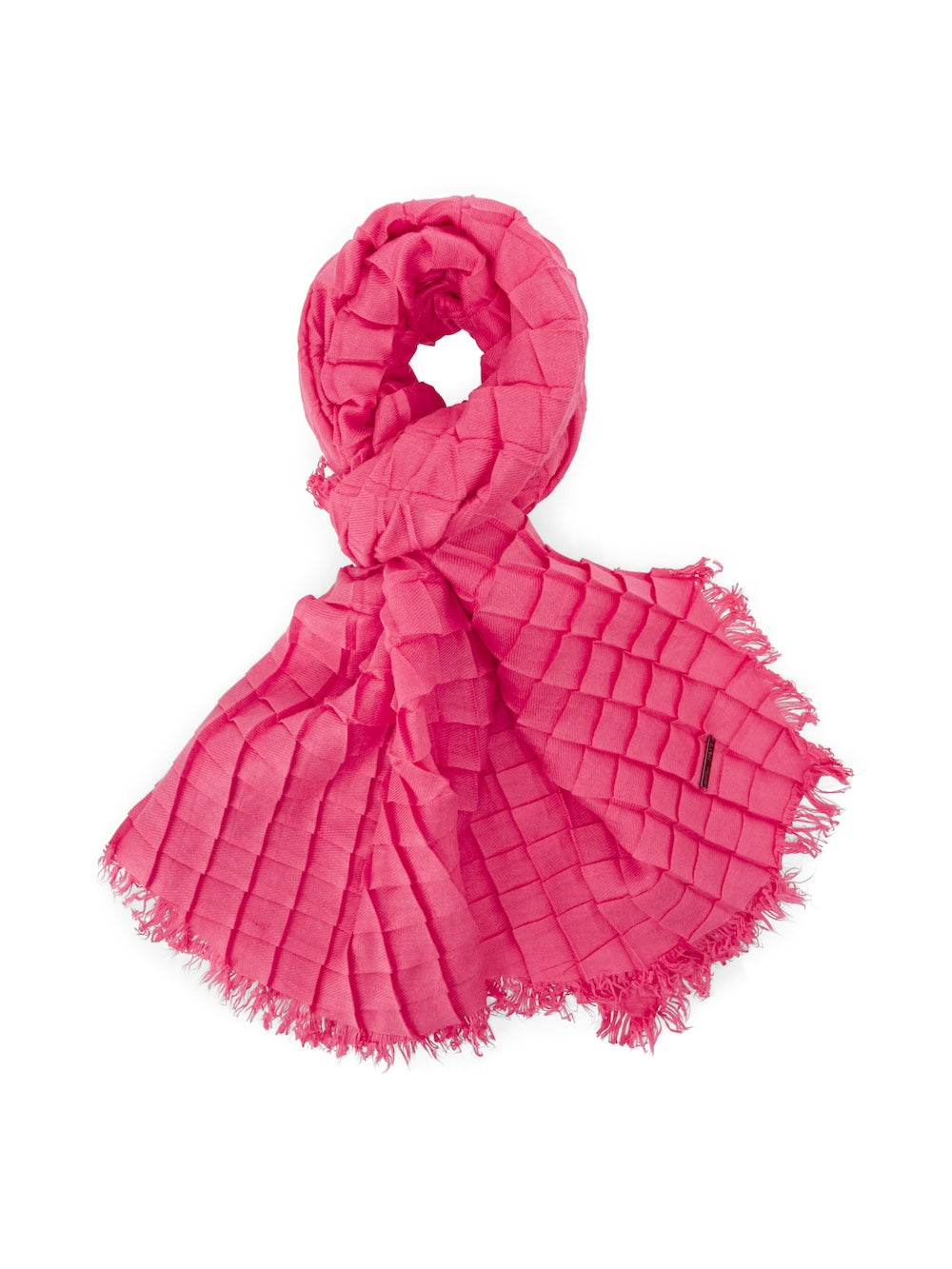 Dragon Fruit Pleated Scarf