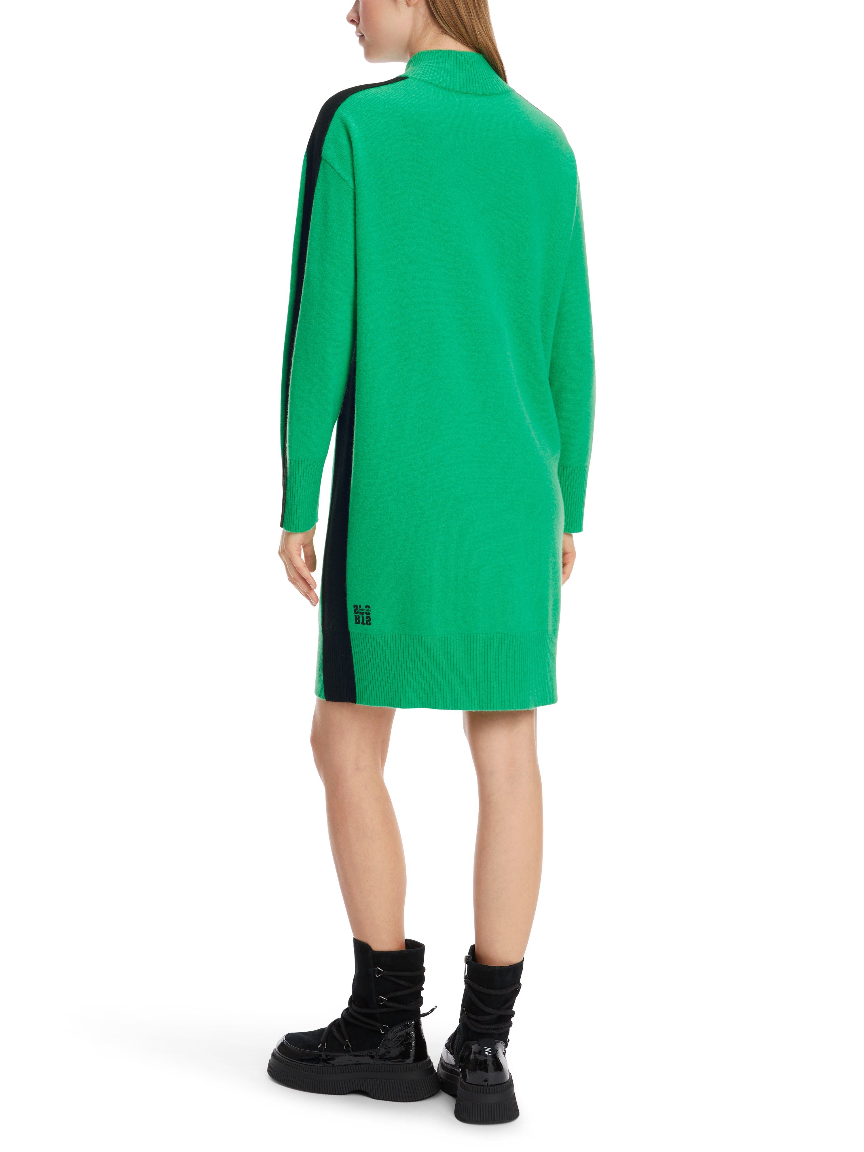 Bright Basil Leaf Cashmere Blend Dress