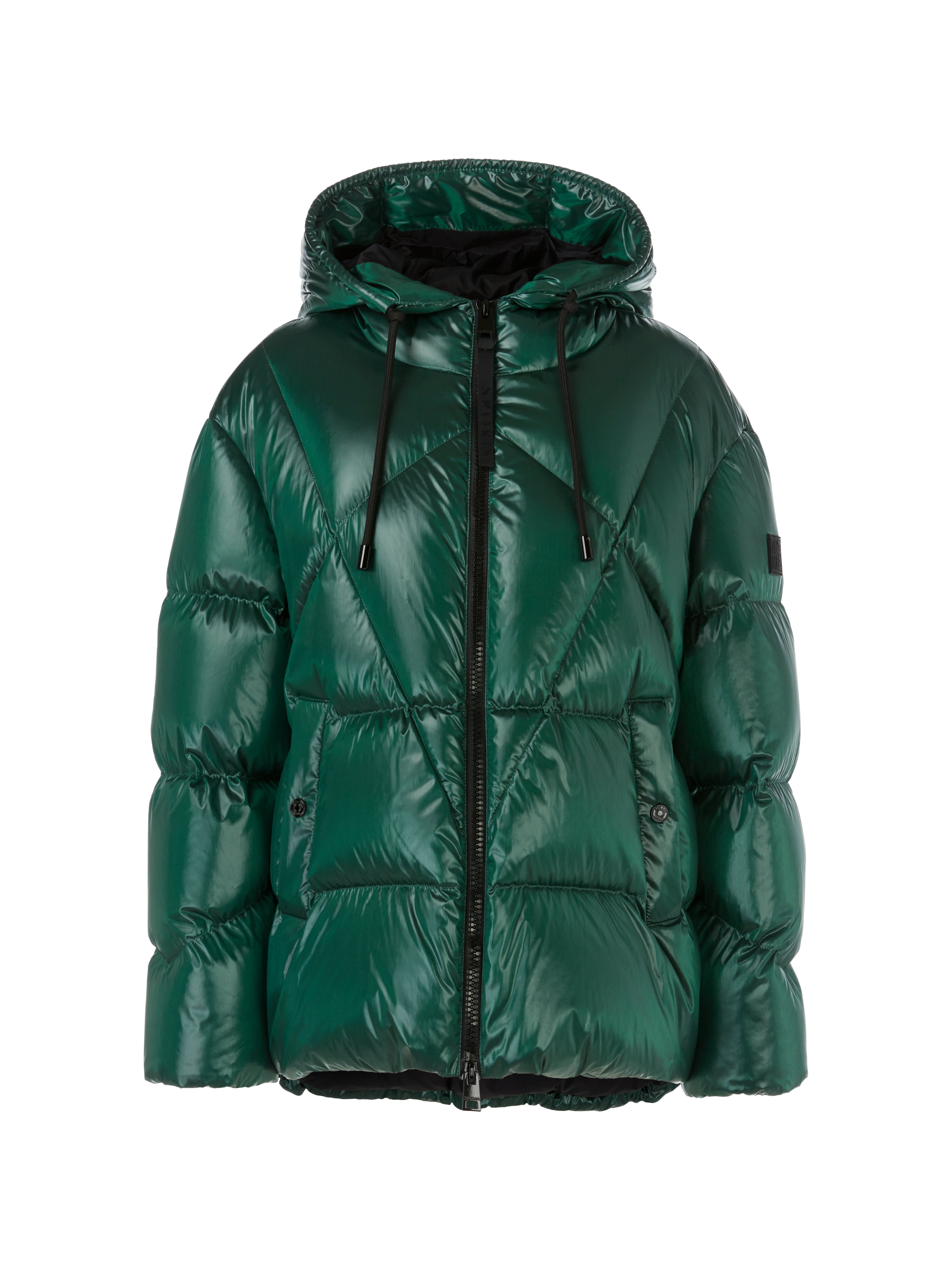 Brilliant Green Hooded Puffer Jacket