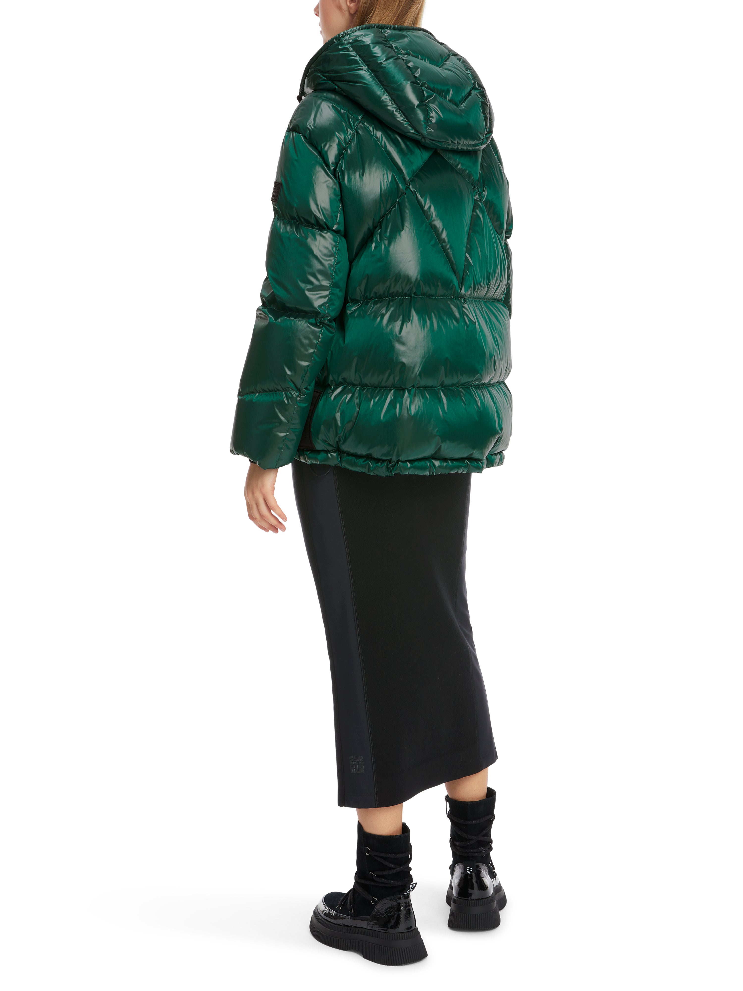 Brilliant Green Hooded Puffer Jacket