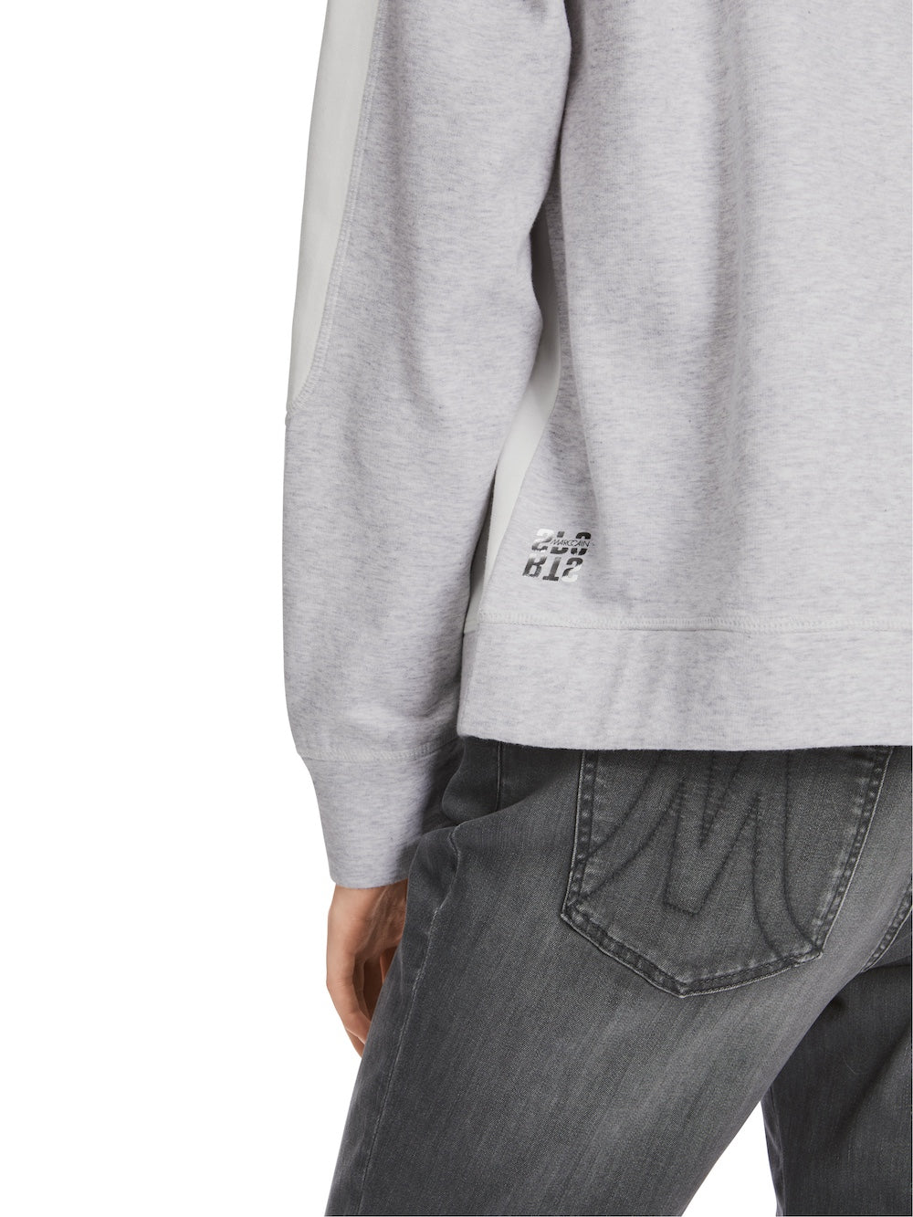 Silver Grey ‘Delight’ Cotton Blend Sweatshirt