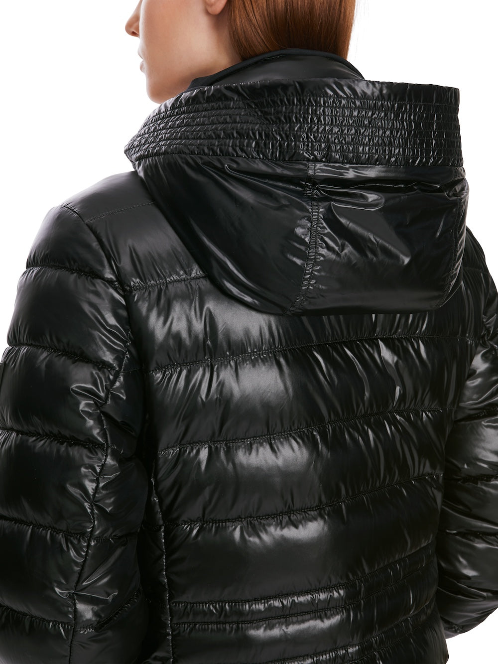 Black Hooded Puffer Coat