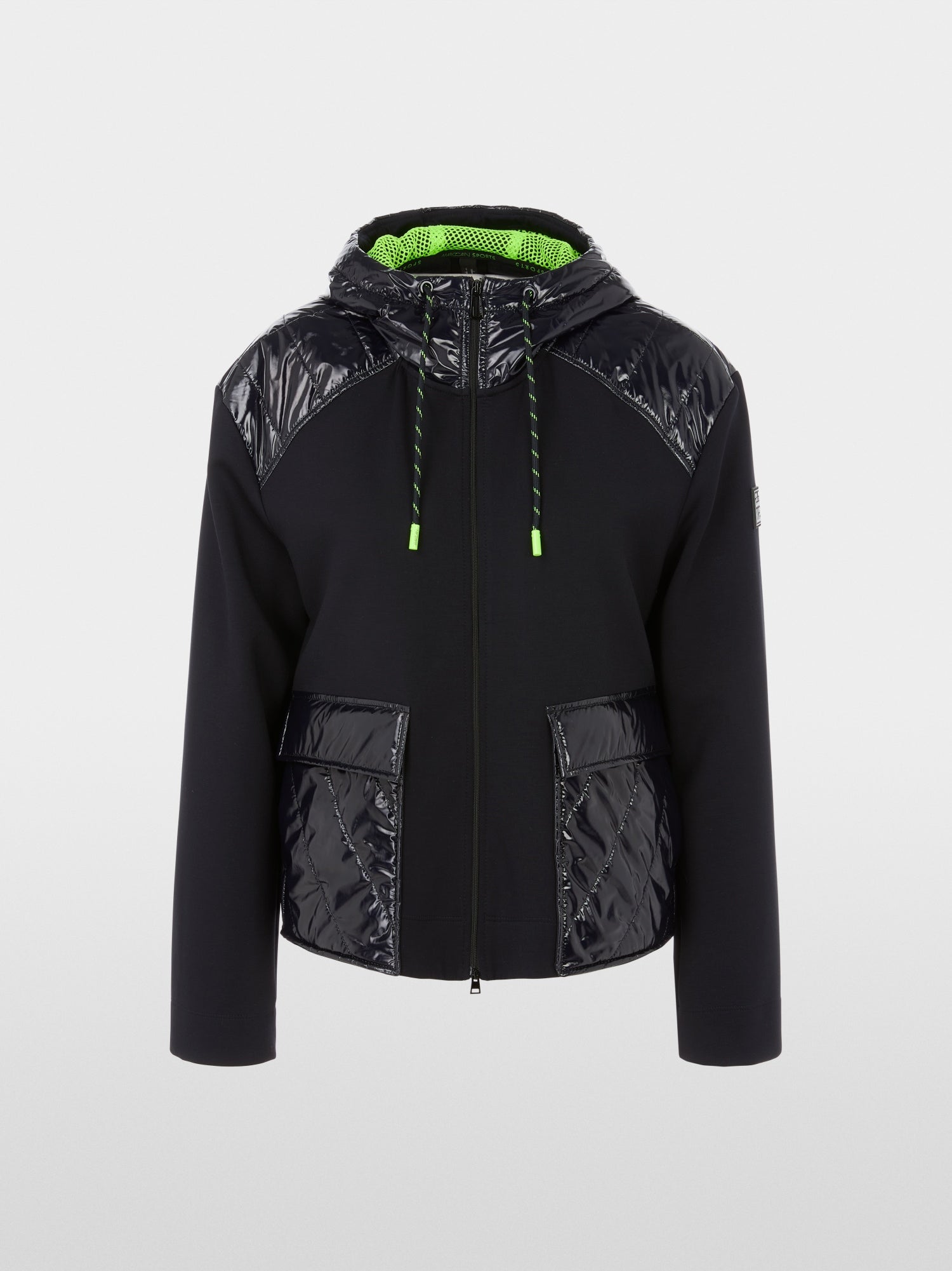 Midnight Blue Zip-Up Hooded Sporty Jacket