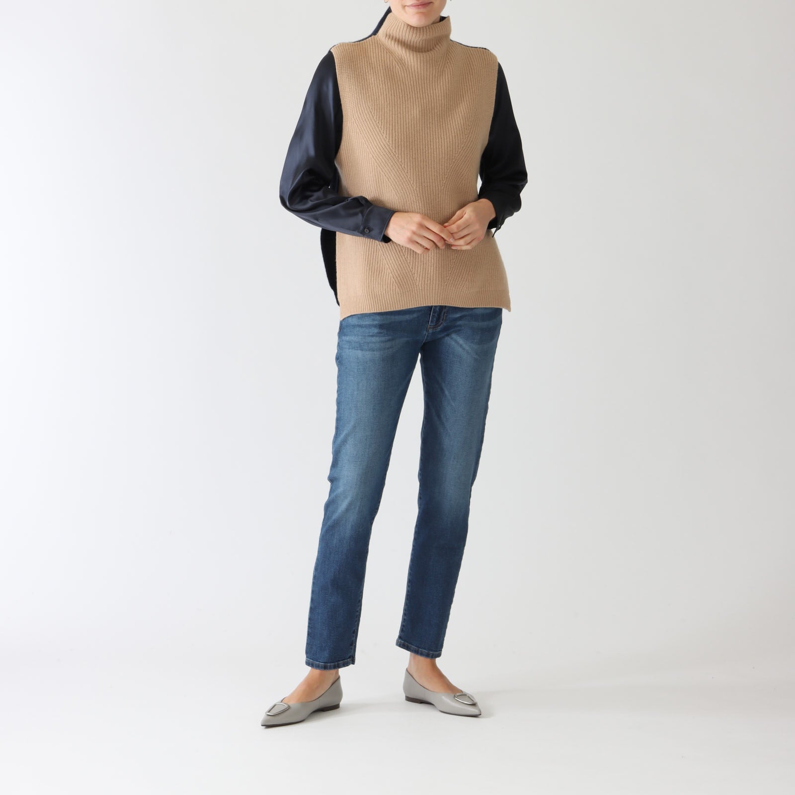 Miele & Blu Ribbed Cashmere Knit Tank