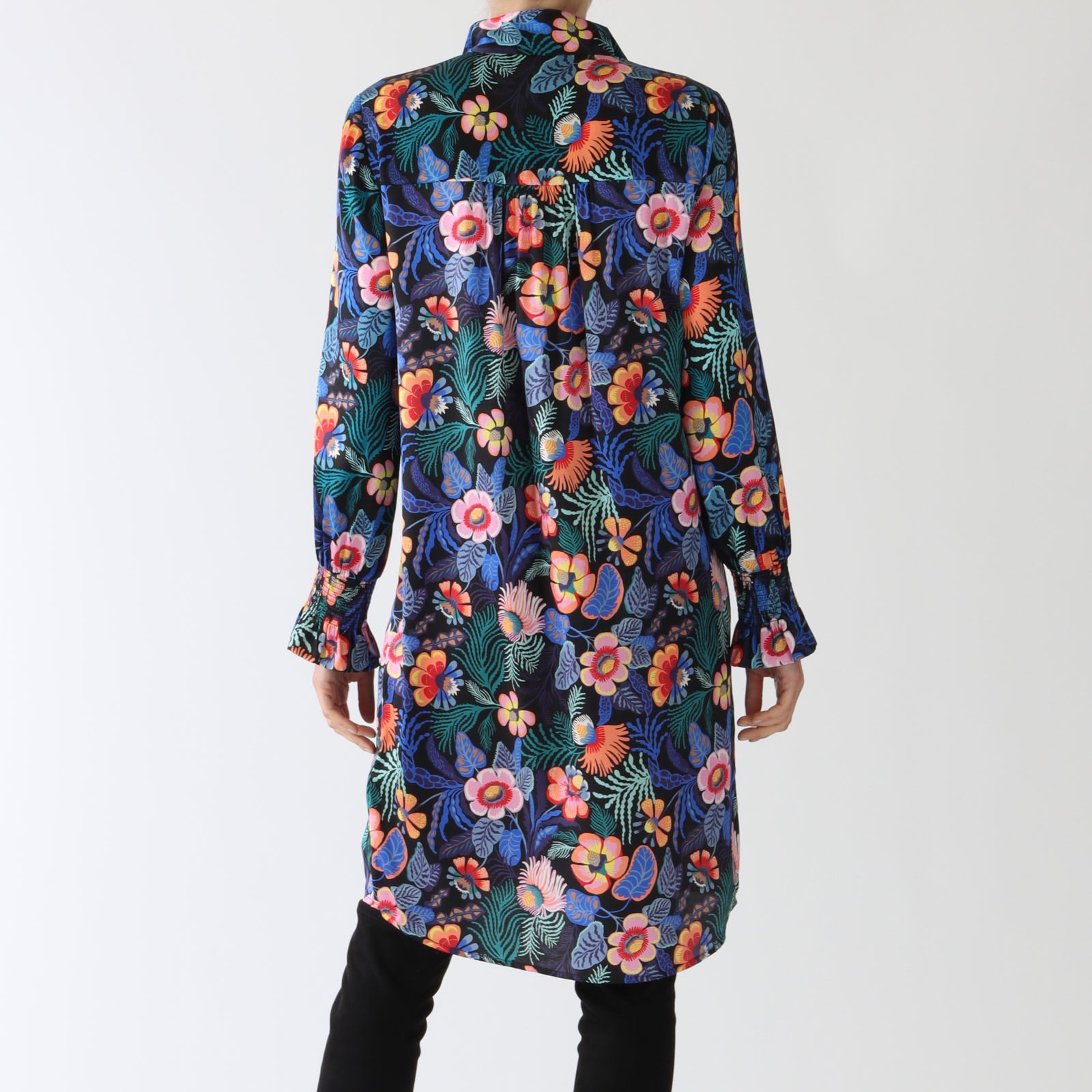 Millia Venice Optical Printed Silk Dress