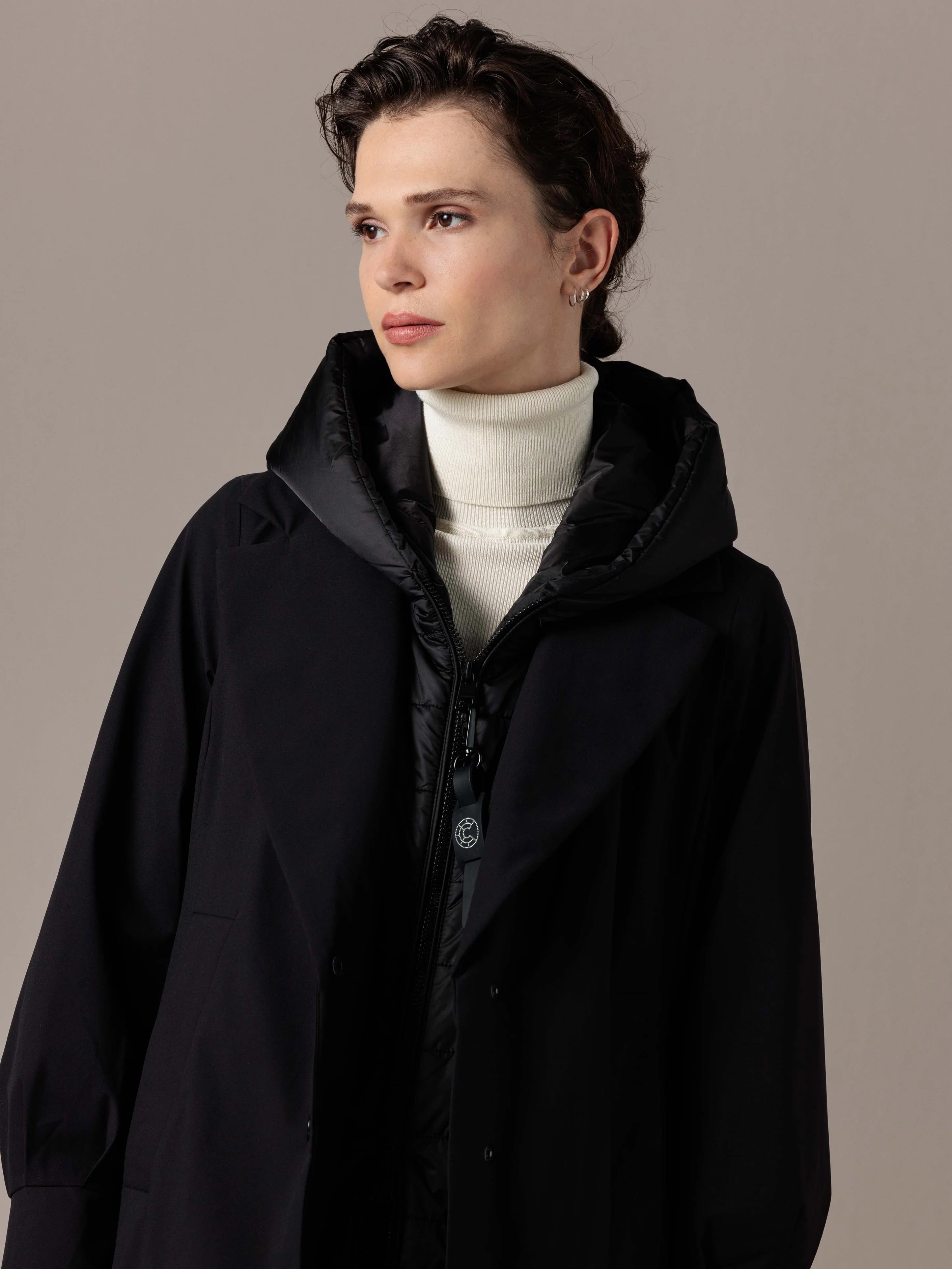 Moreen Black Lightweight Blazer Coat