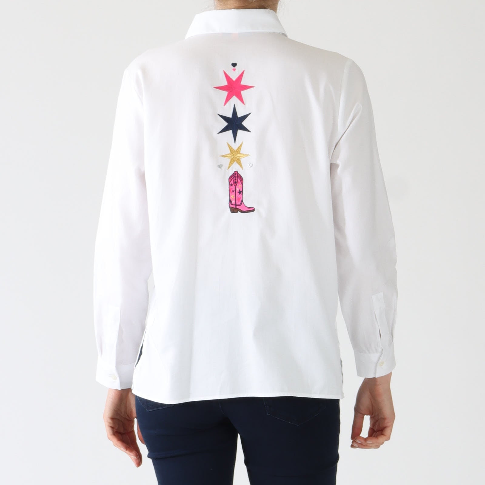 Nadine Blanco Western Embellished Shirt