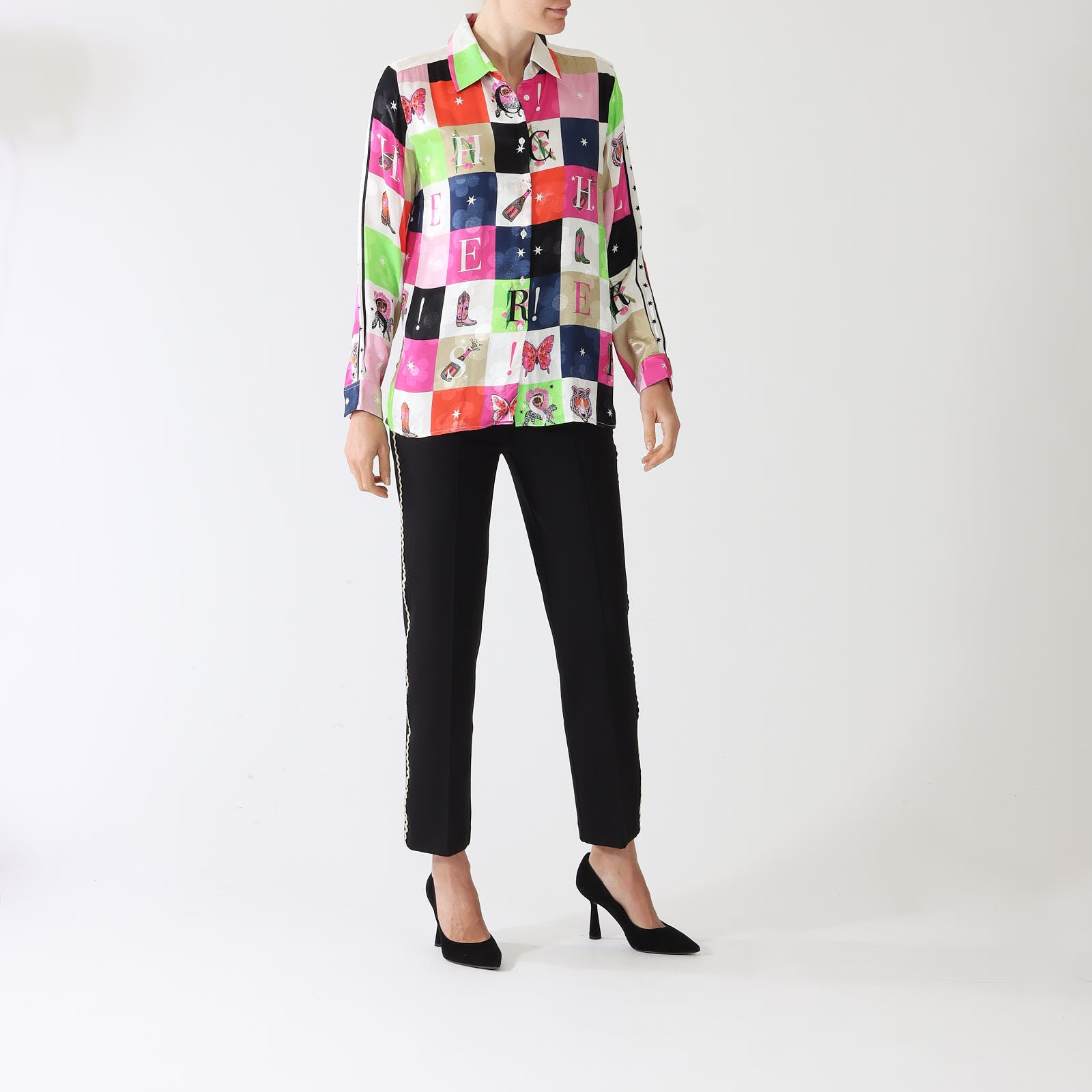 Nadine Cheers Print Blouse