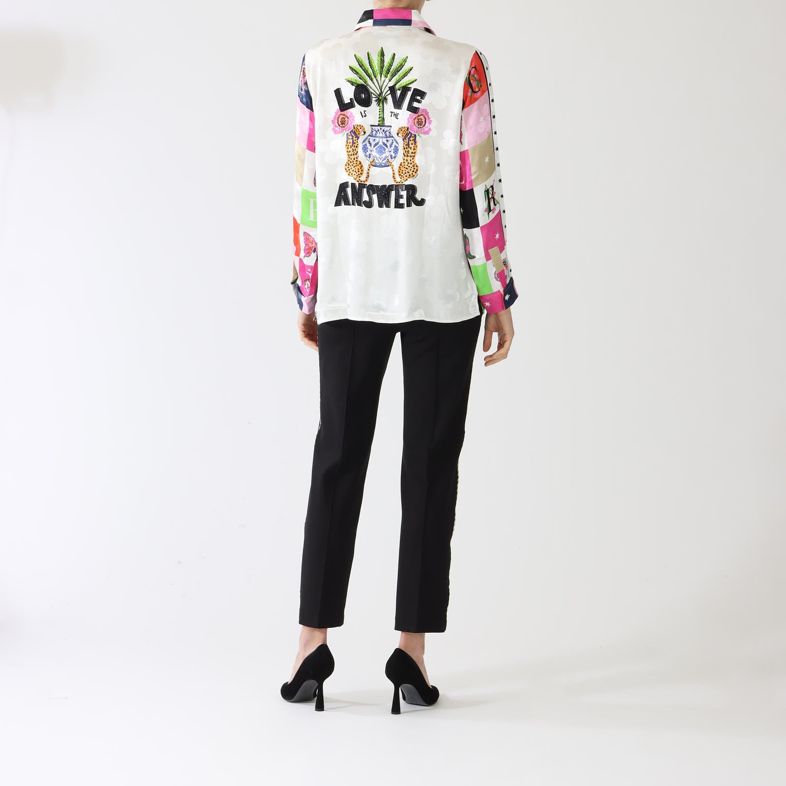 Nadine Cheers Print Blouse