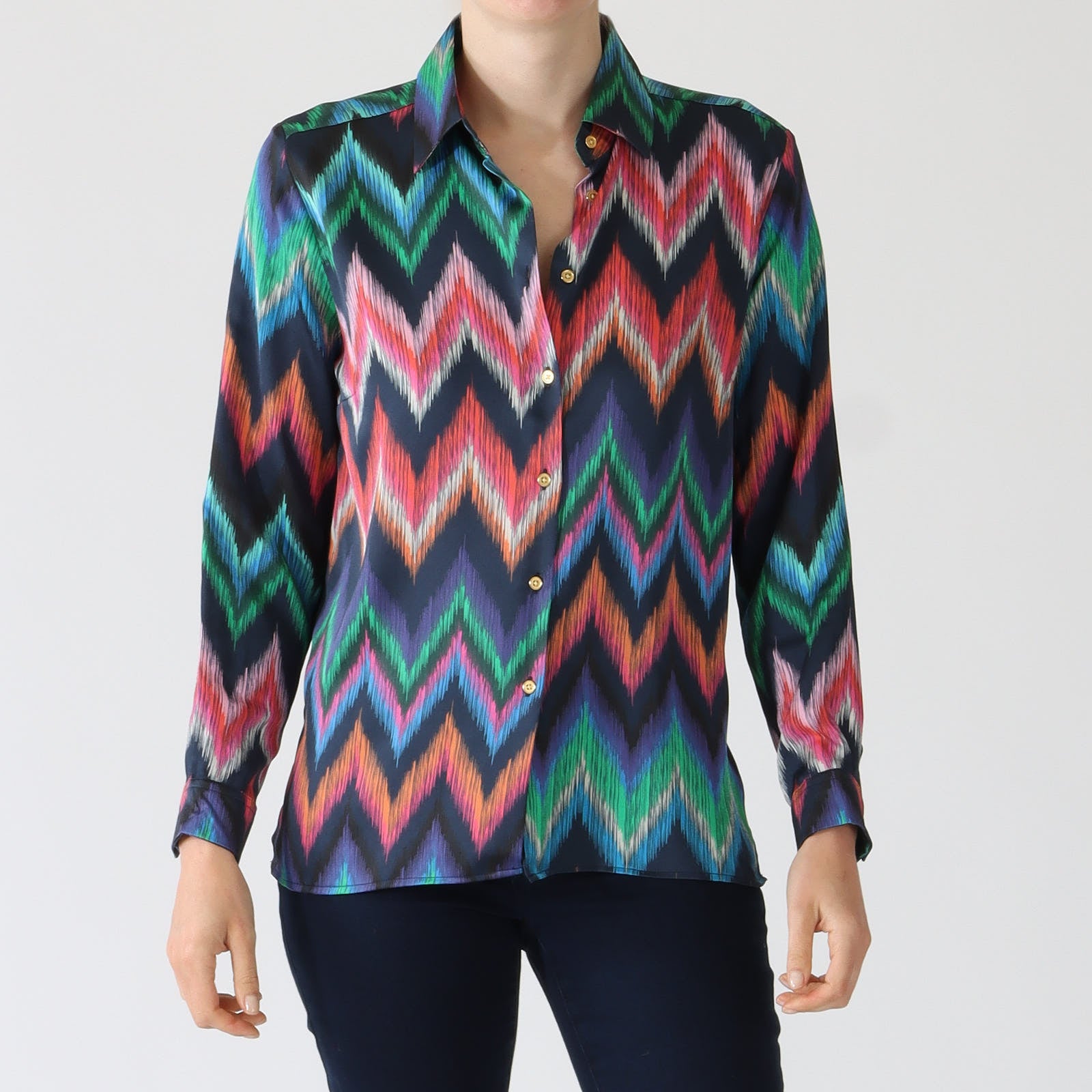 Nadine ZigZag Print Shirt